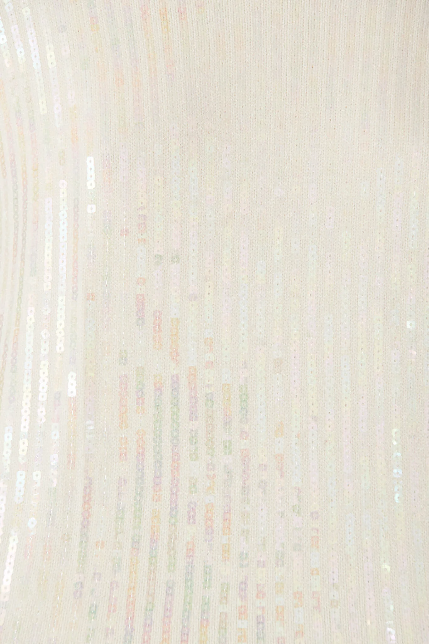 Jackson Knit In Cream Sequin Wool Blend - Image 9