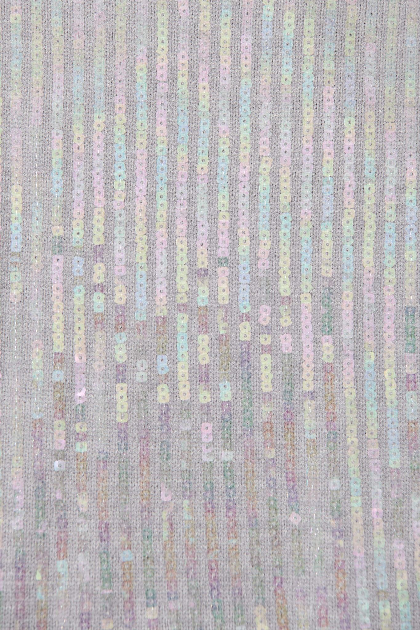 Jackson Knit In Grey Sequin Wool Blend - Image 6