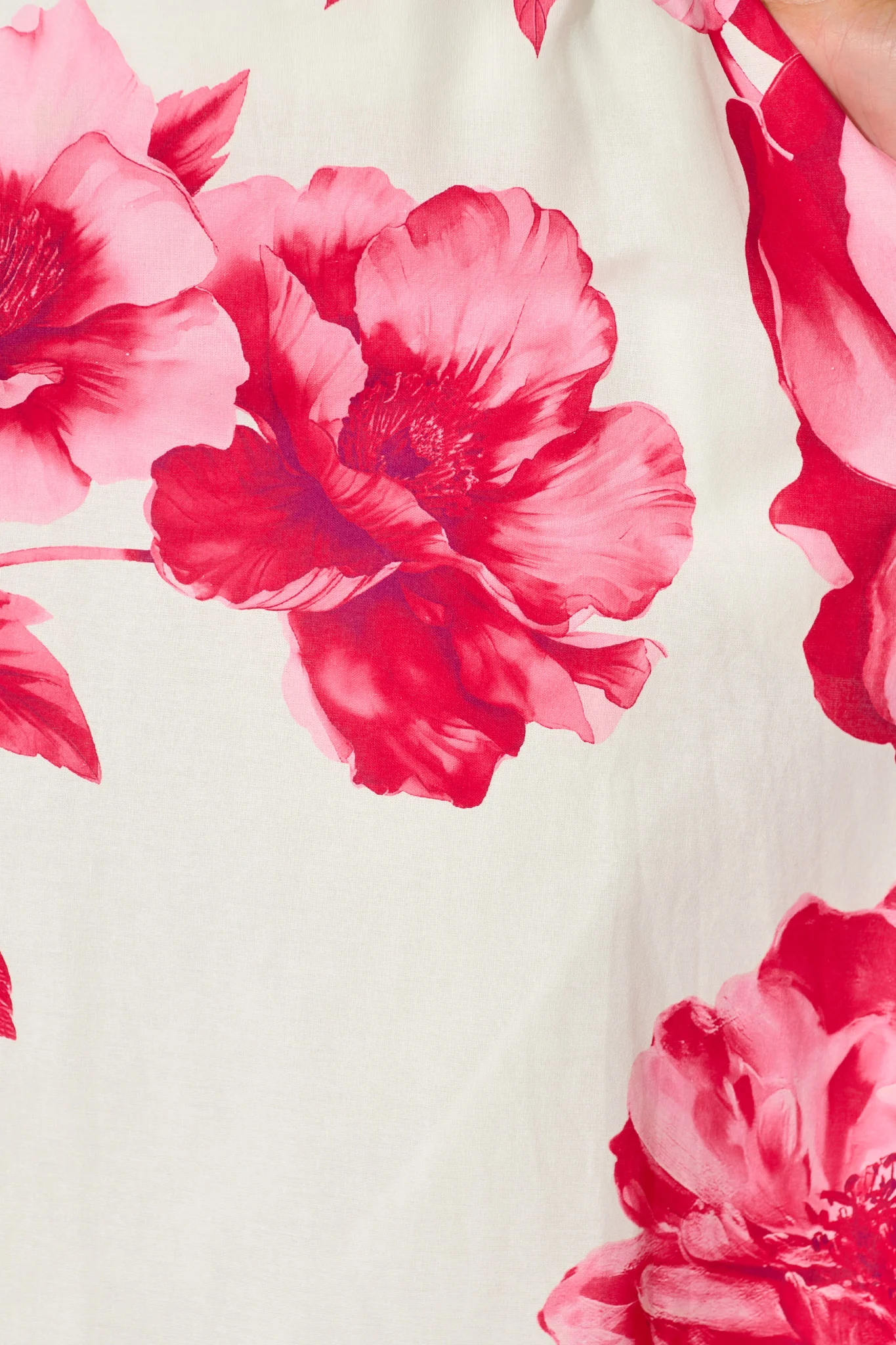 Jannie Maxi Skirt in Pink Floral Border Print Cotton - Image 6