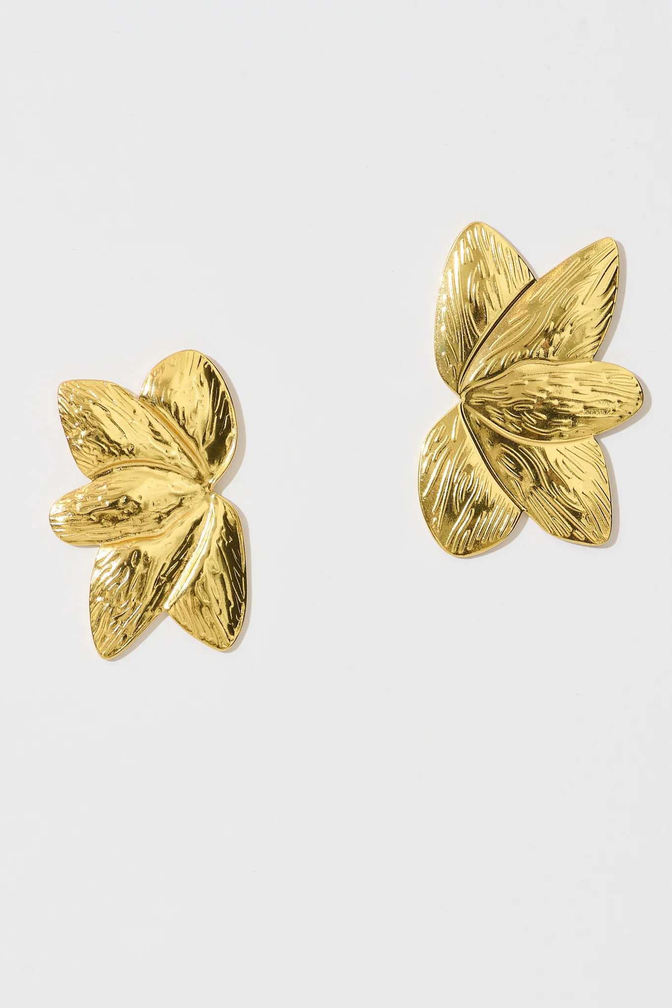 Jina Stud Earrings in Gold