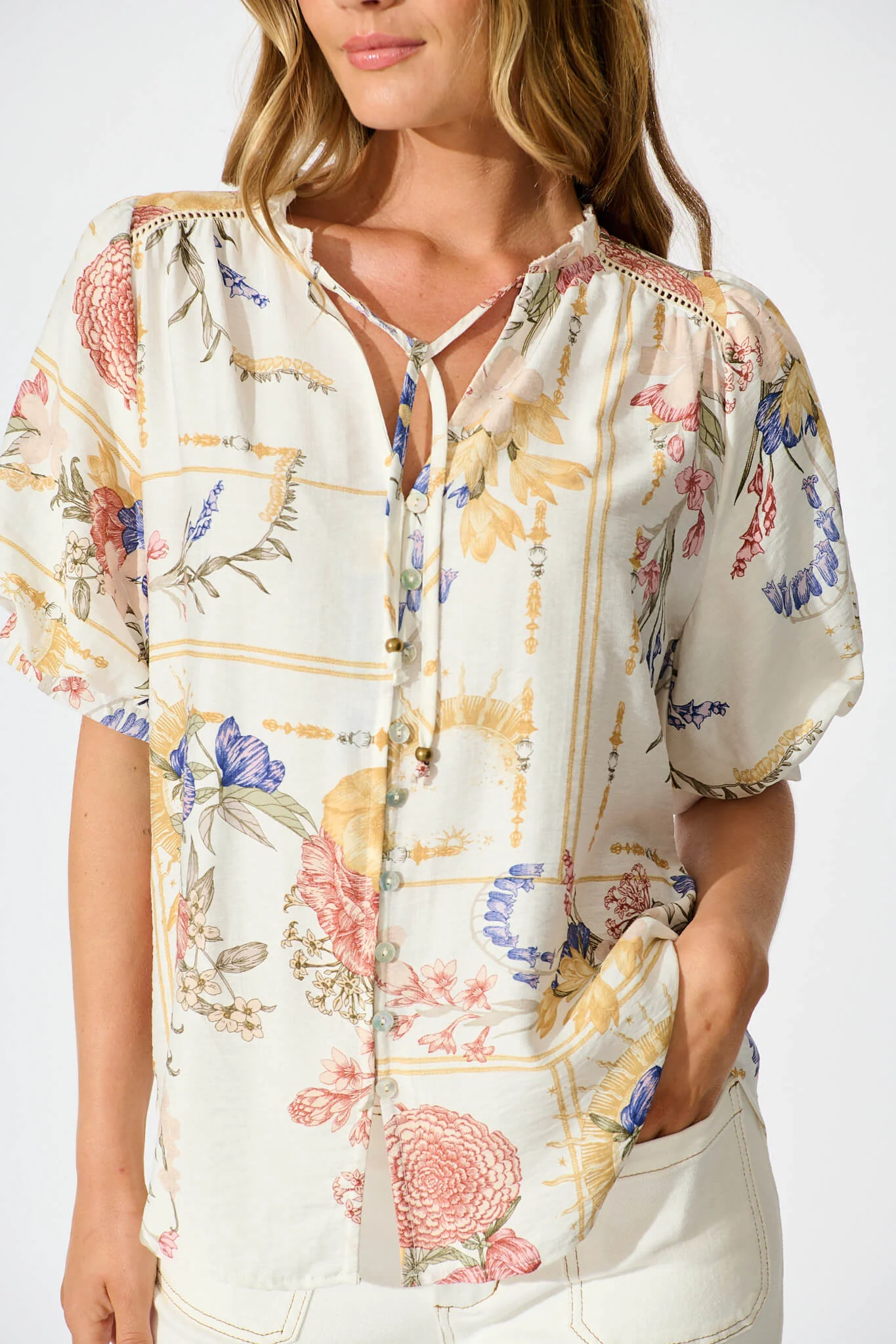 Jupiter Shirt in Vintage Floral Print - Image 5