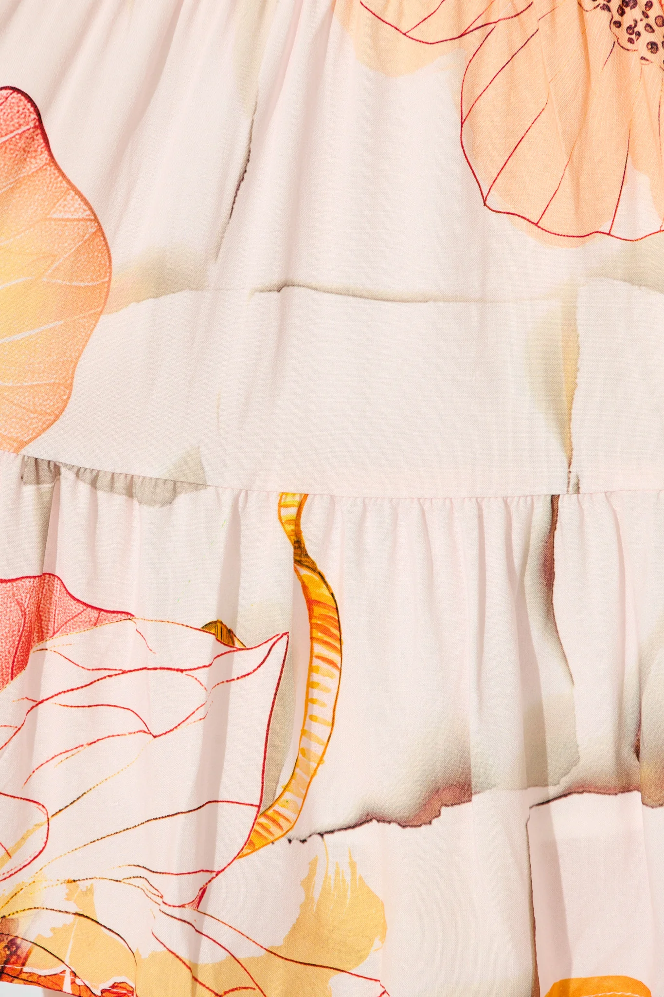 Katarina Wrap Dress in Orange Multi Floral - Image 6