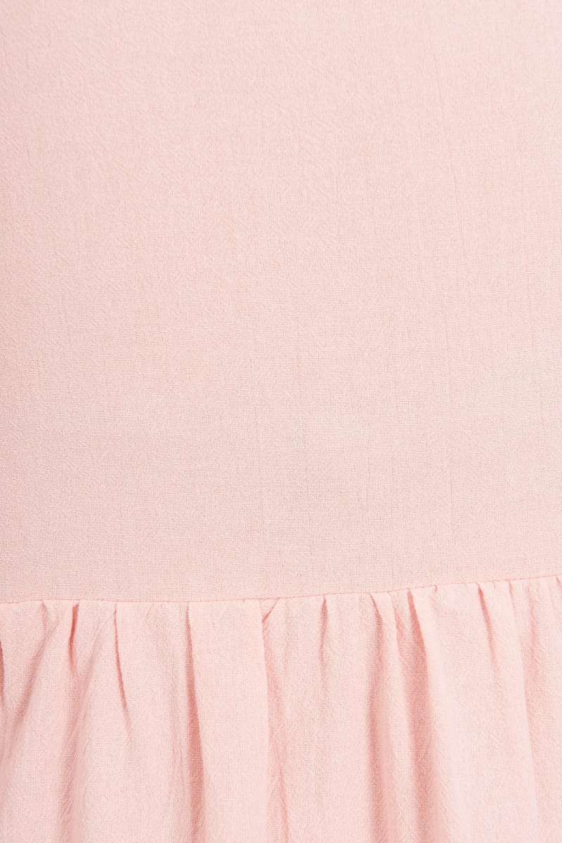 Kehlana Tiered Smock Dress In Blush - Image 11
