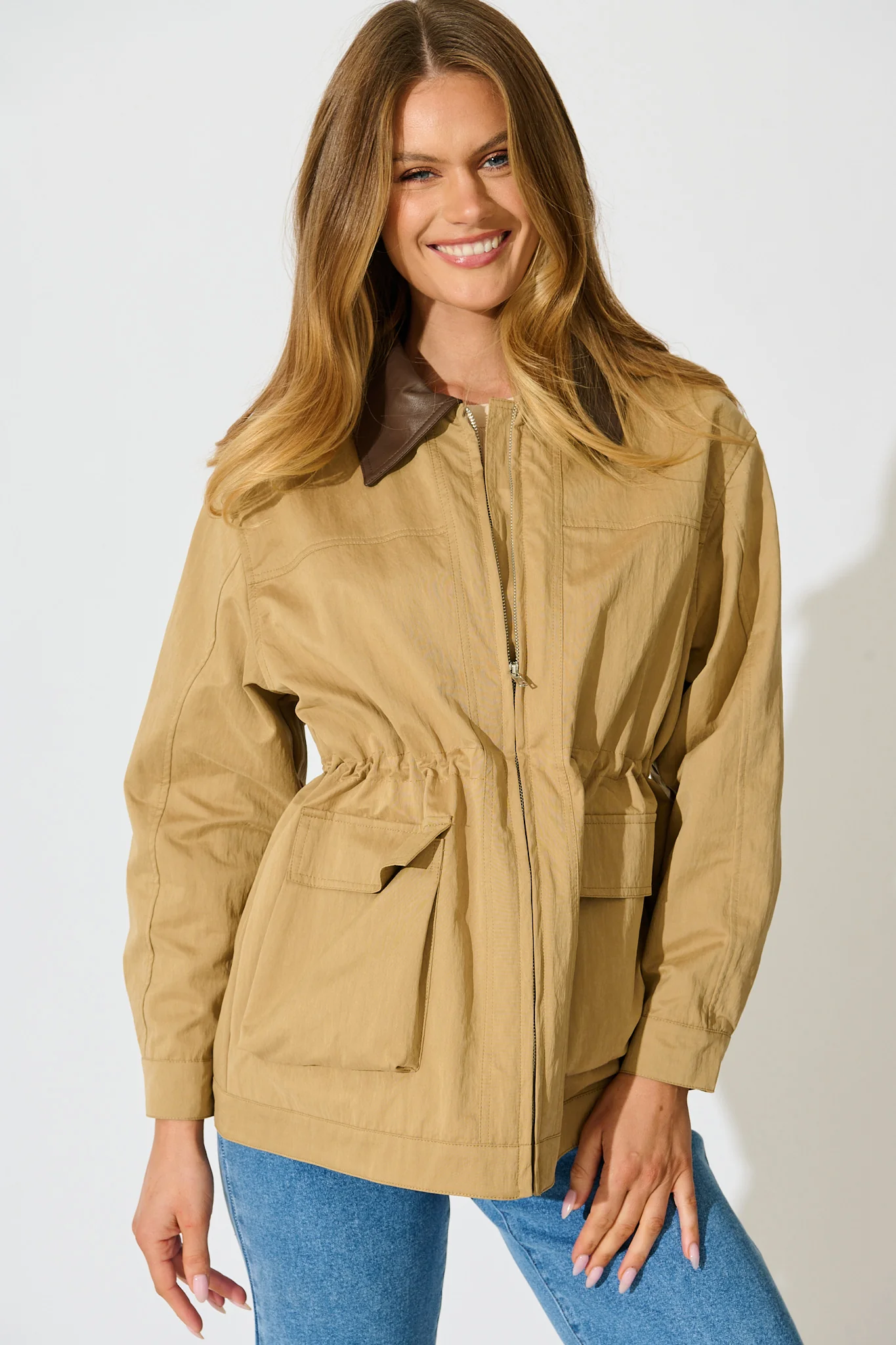 Kensington Jacket in Camel - Image 2