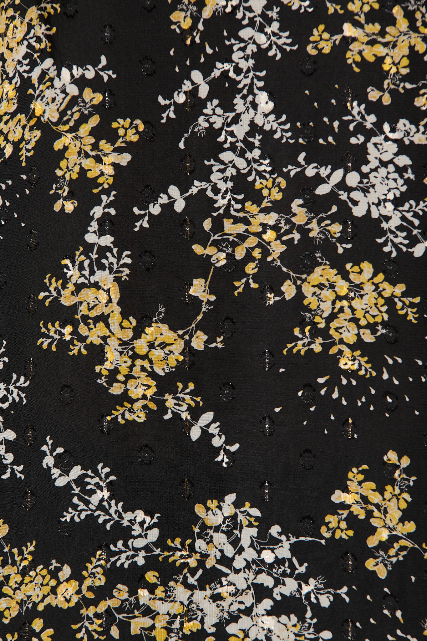 Lailani Top In Black With Mustard Print - Image 6