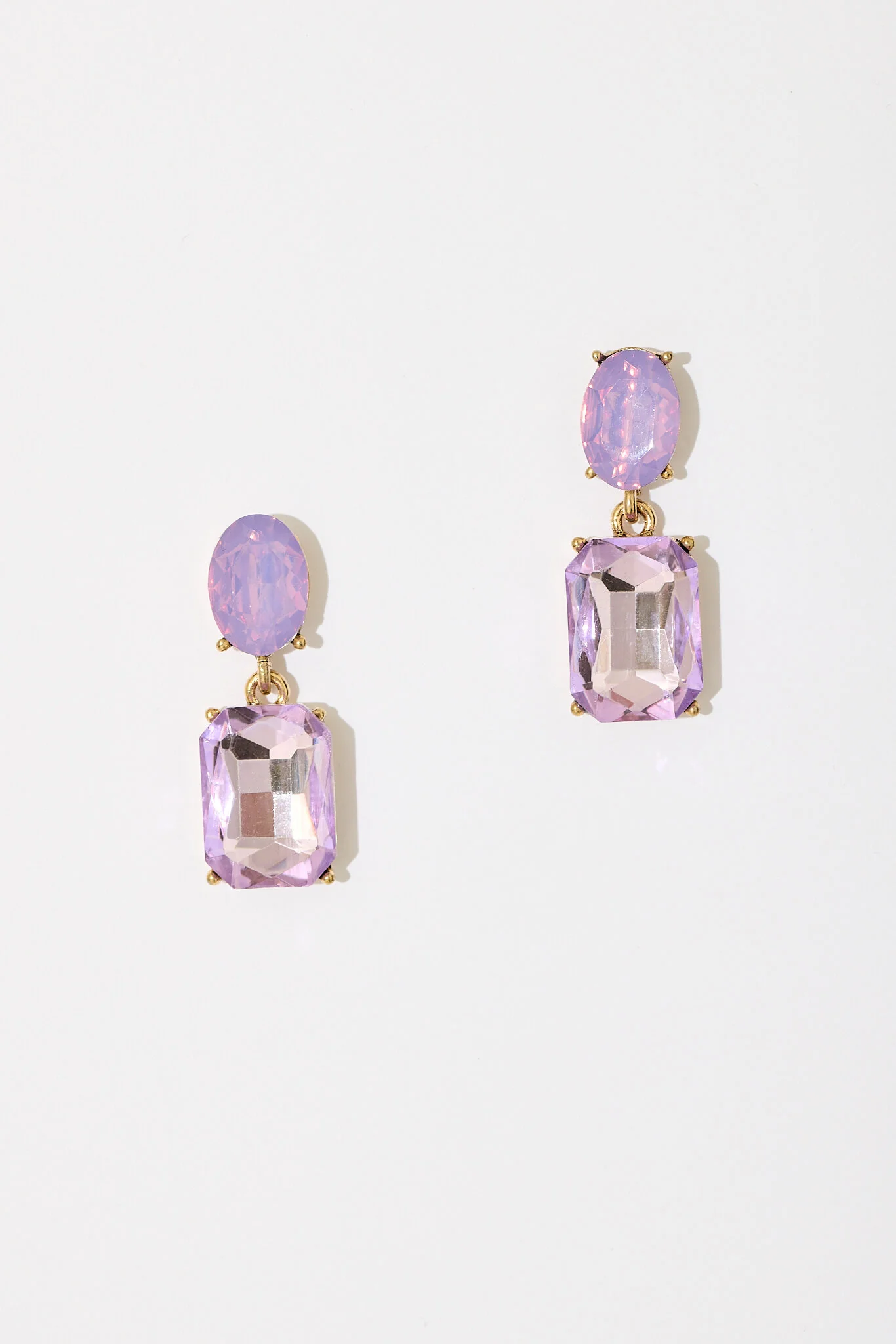 Lanier Drop Earrings In Purple
