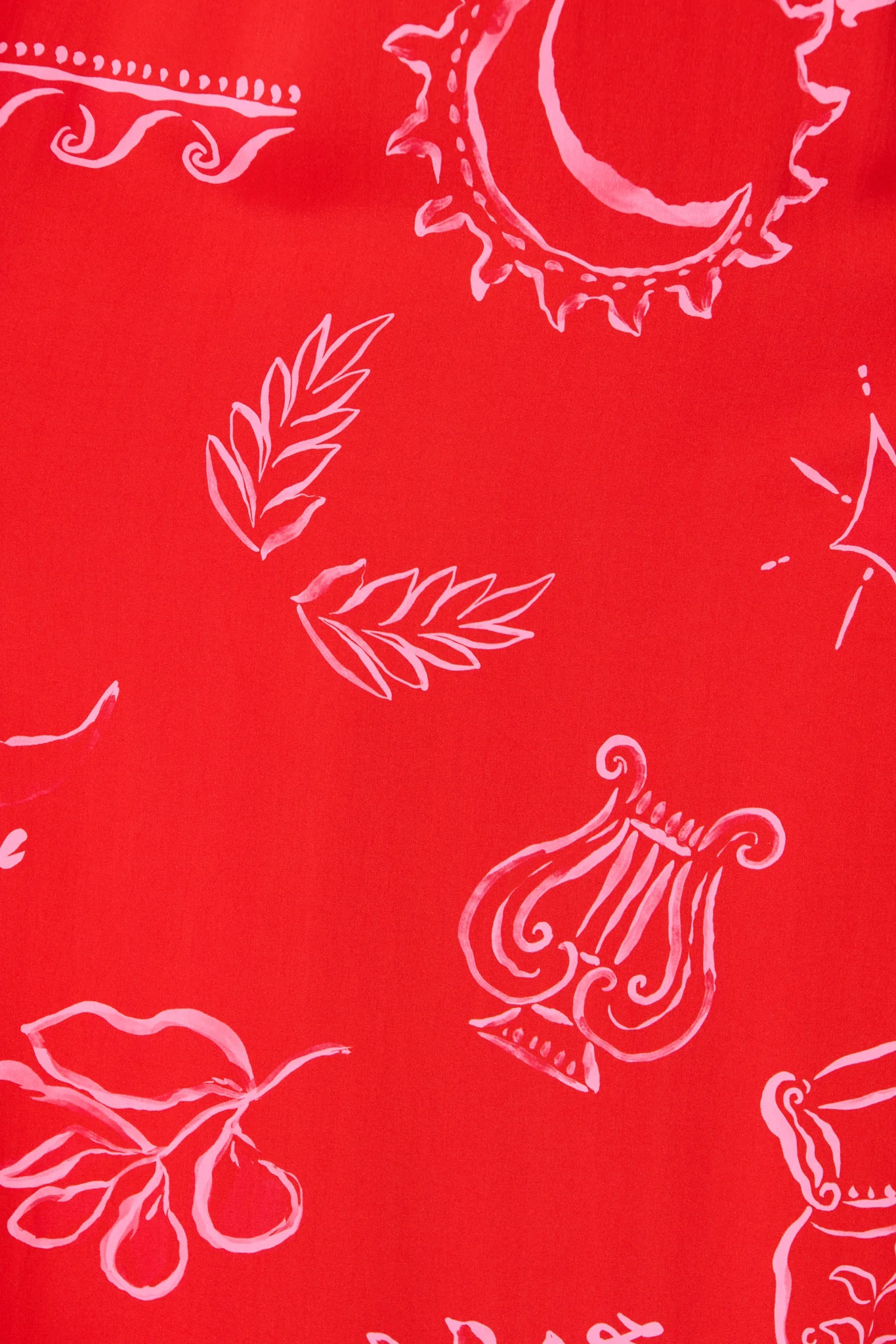 Lavara Maxi Sundress in Red with Pink Print - Image 6