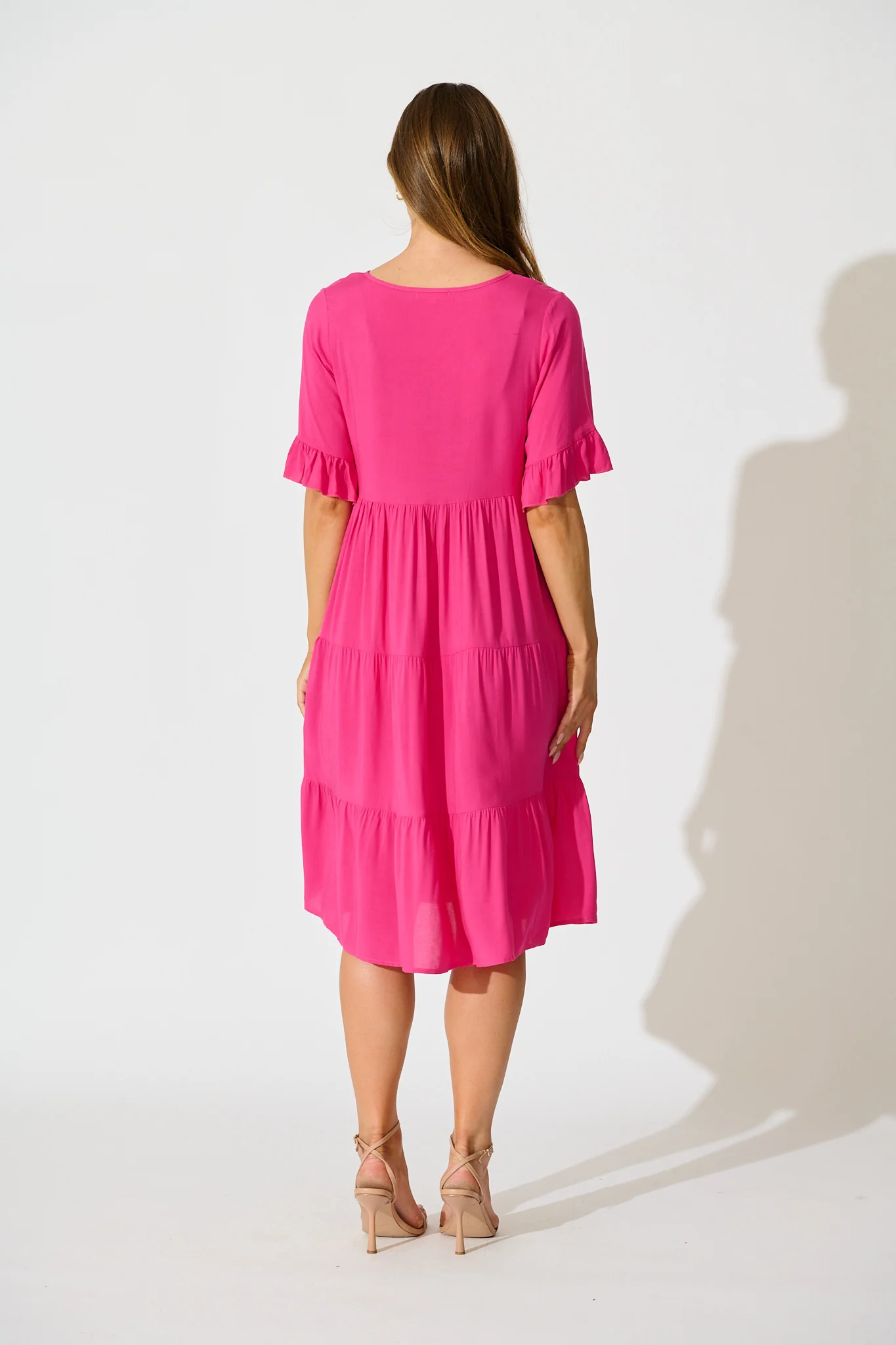 Layana Midi Dress in Pink - Image 4