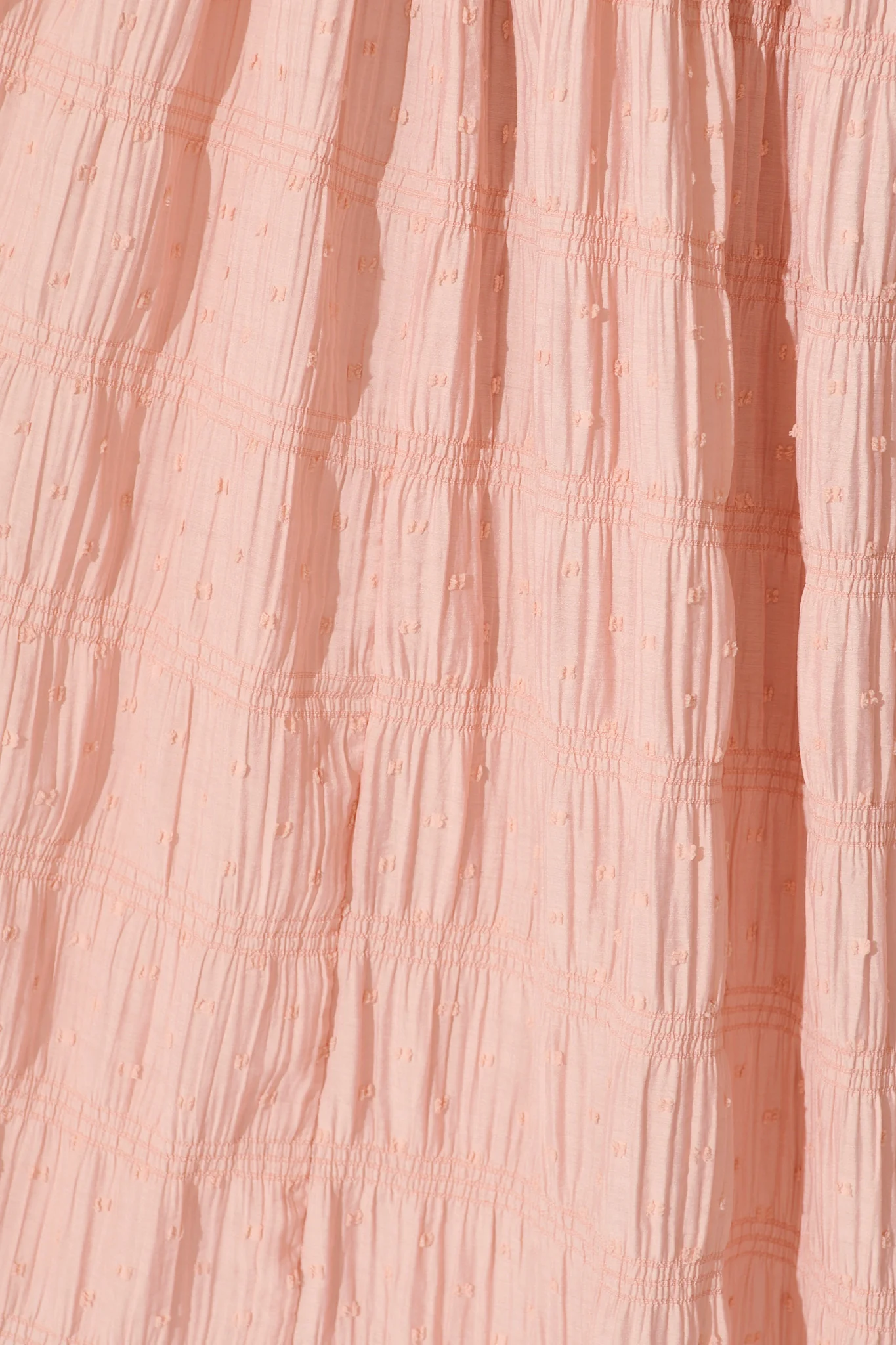 Lila Rea Maxi Sundress in Blush Swiss Dot - Image 6