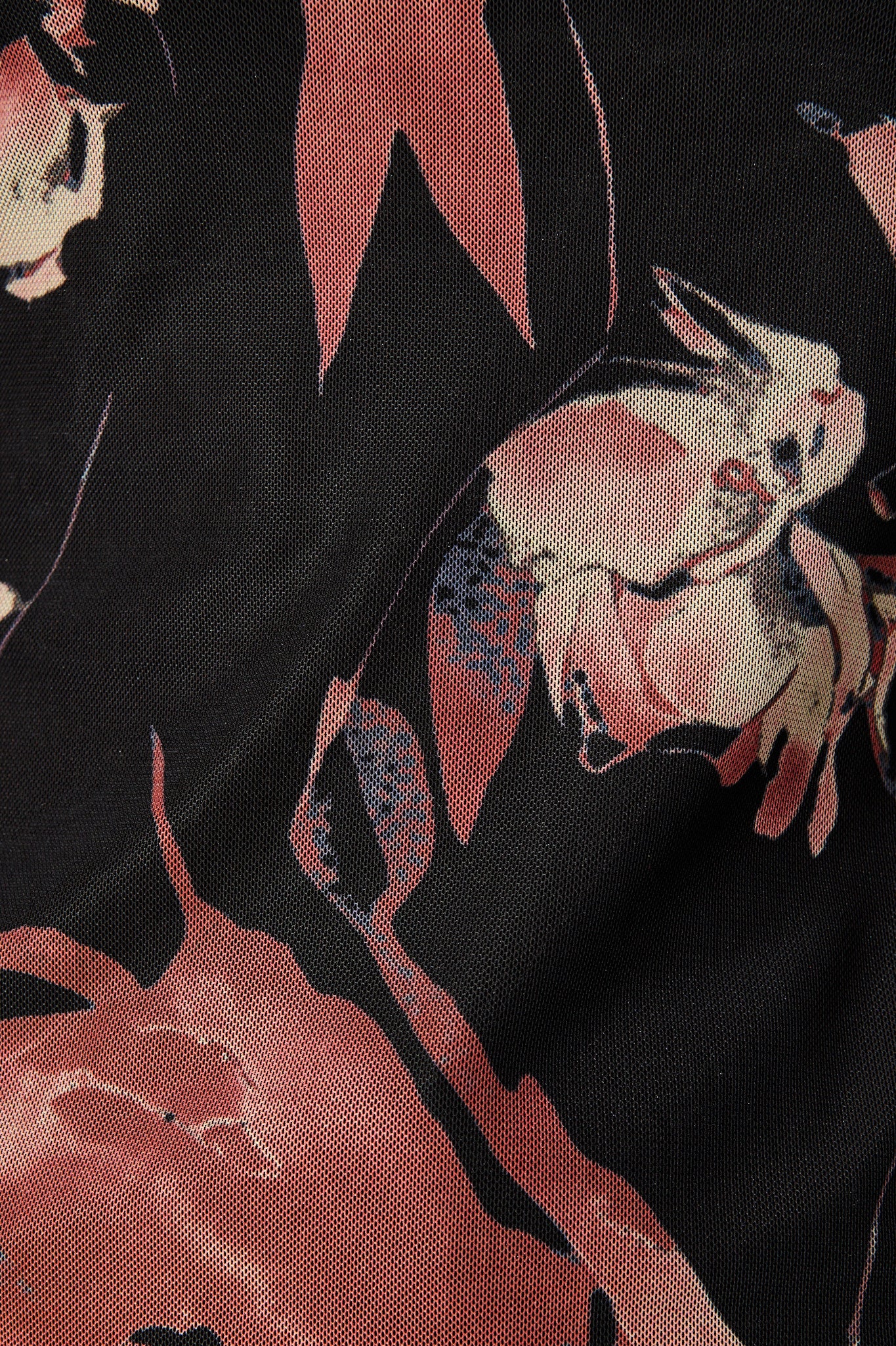 Lily Of Love Mesh Top in Black Floral Print - Image 6