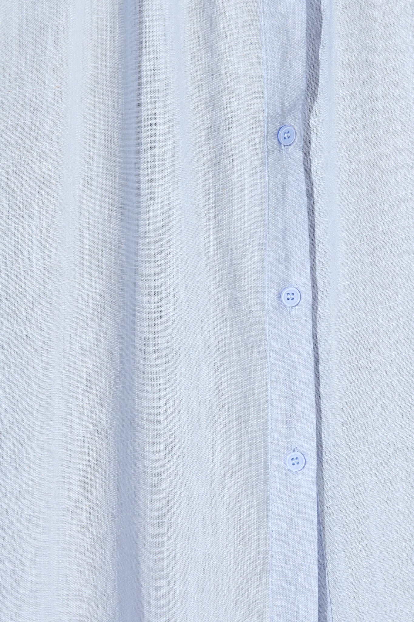 Lioda Midi Shirt Dress in Light Blue Linen Blend - Image 7