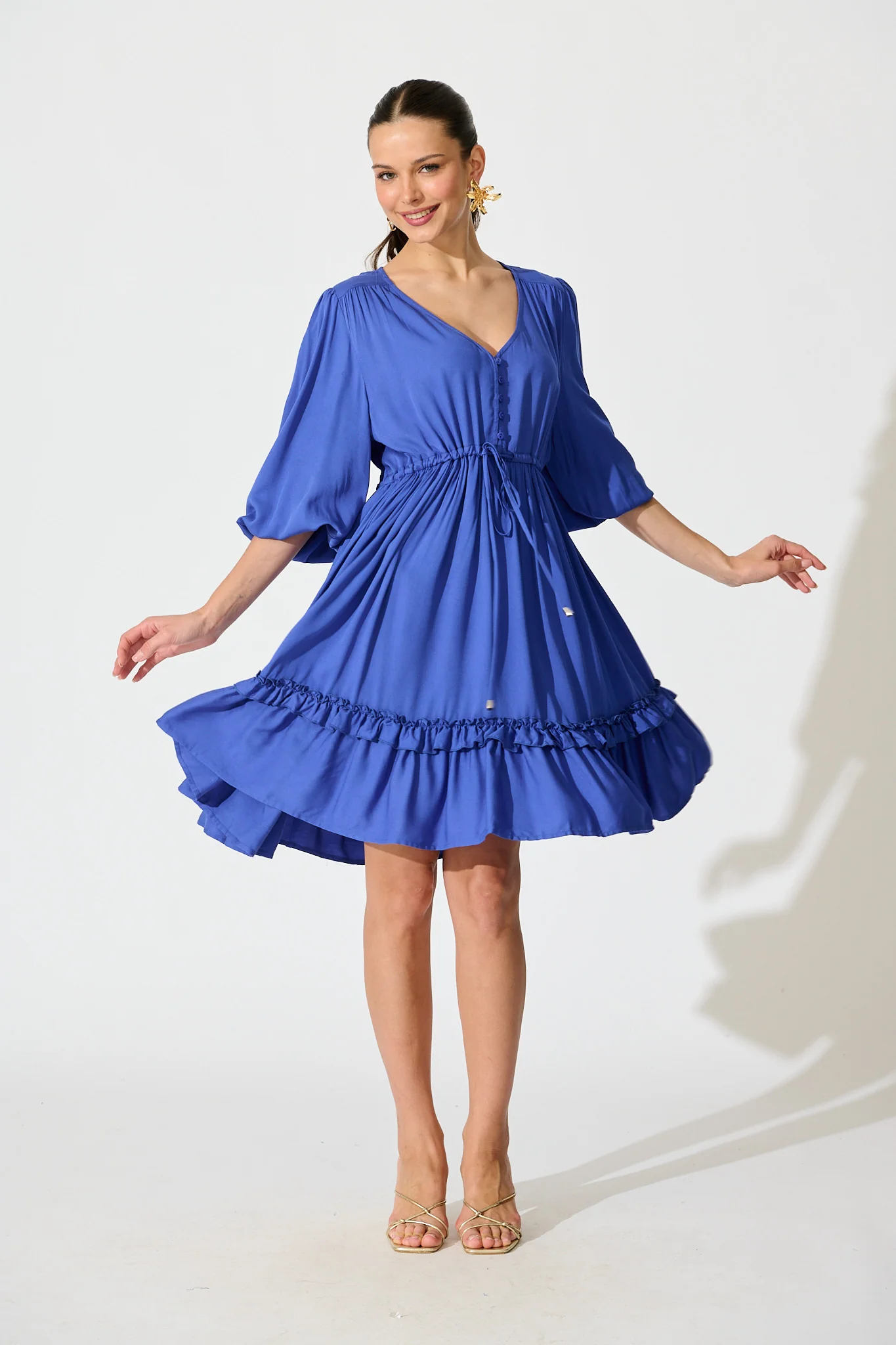 Lotty Dress in Cobalt Blue