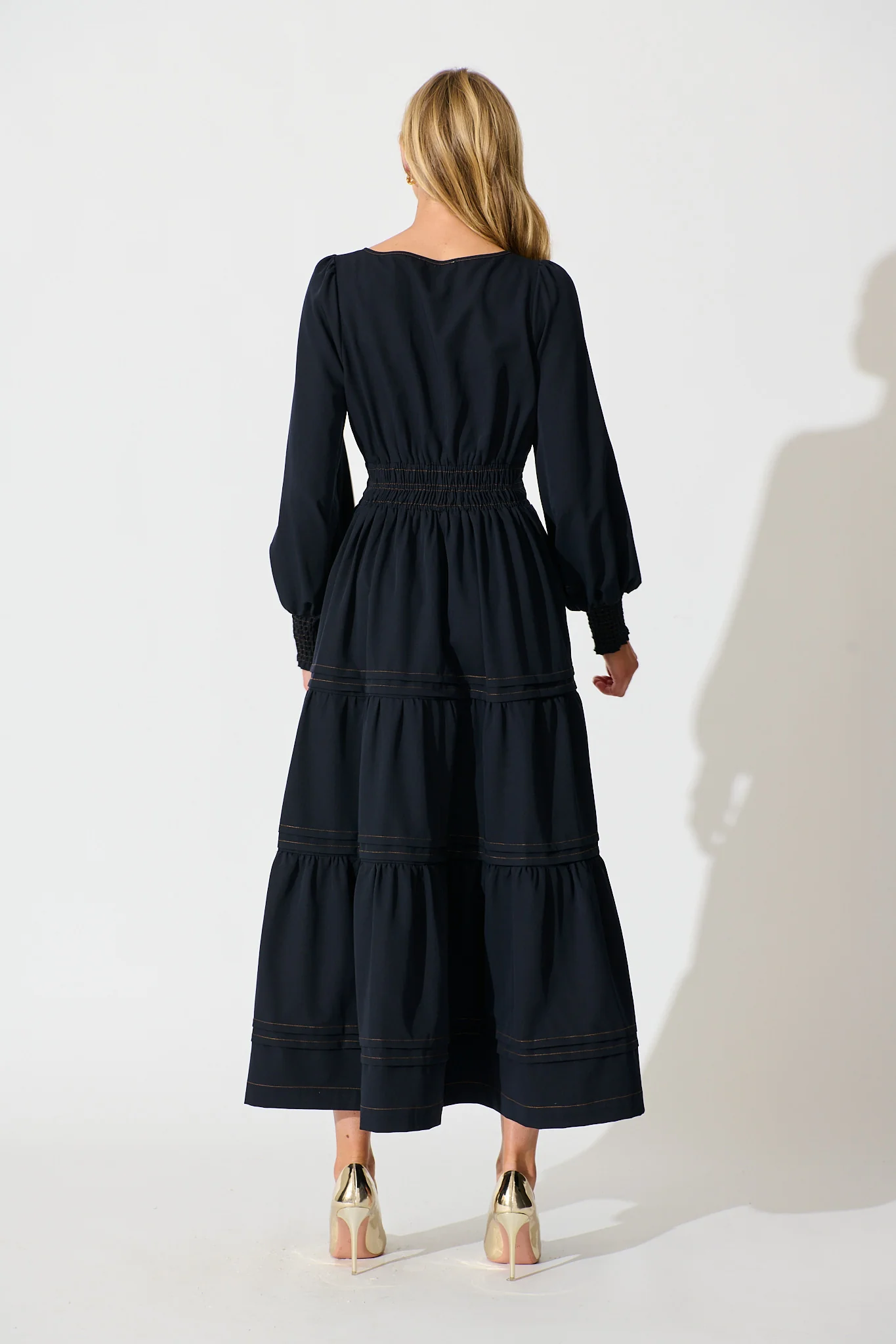 Love and Laughter Maxi Dress in Navy - Image 4