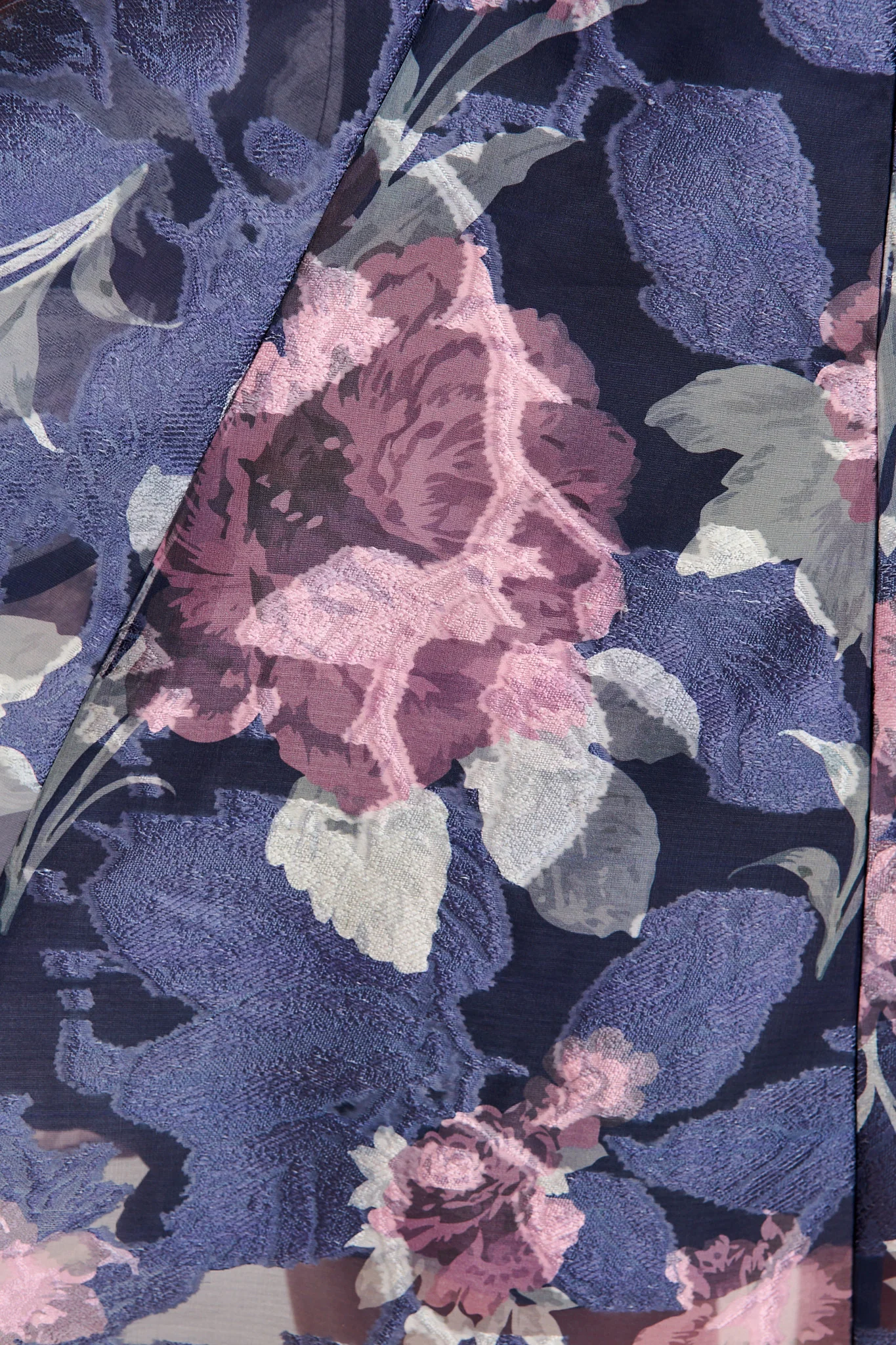 Love Emotions Dress in Navy with Pink Floral Organza - Image 6