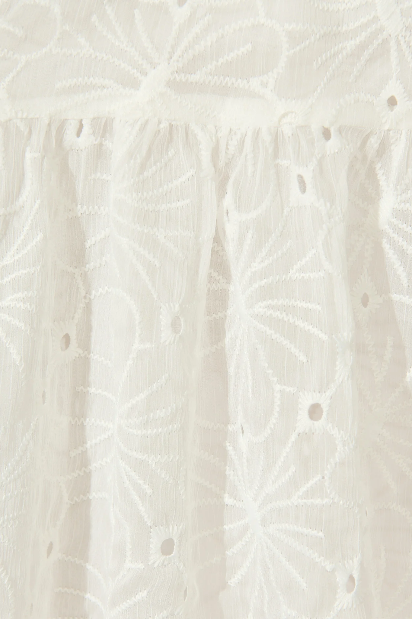 Love Letter Dress in White Floral Broderie - Image 11