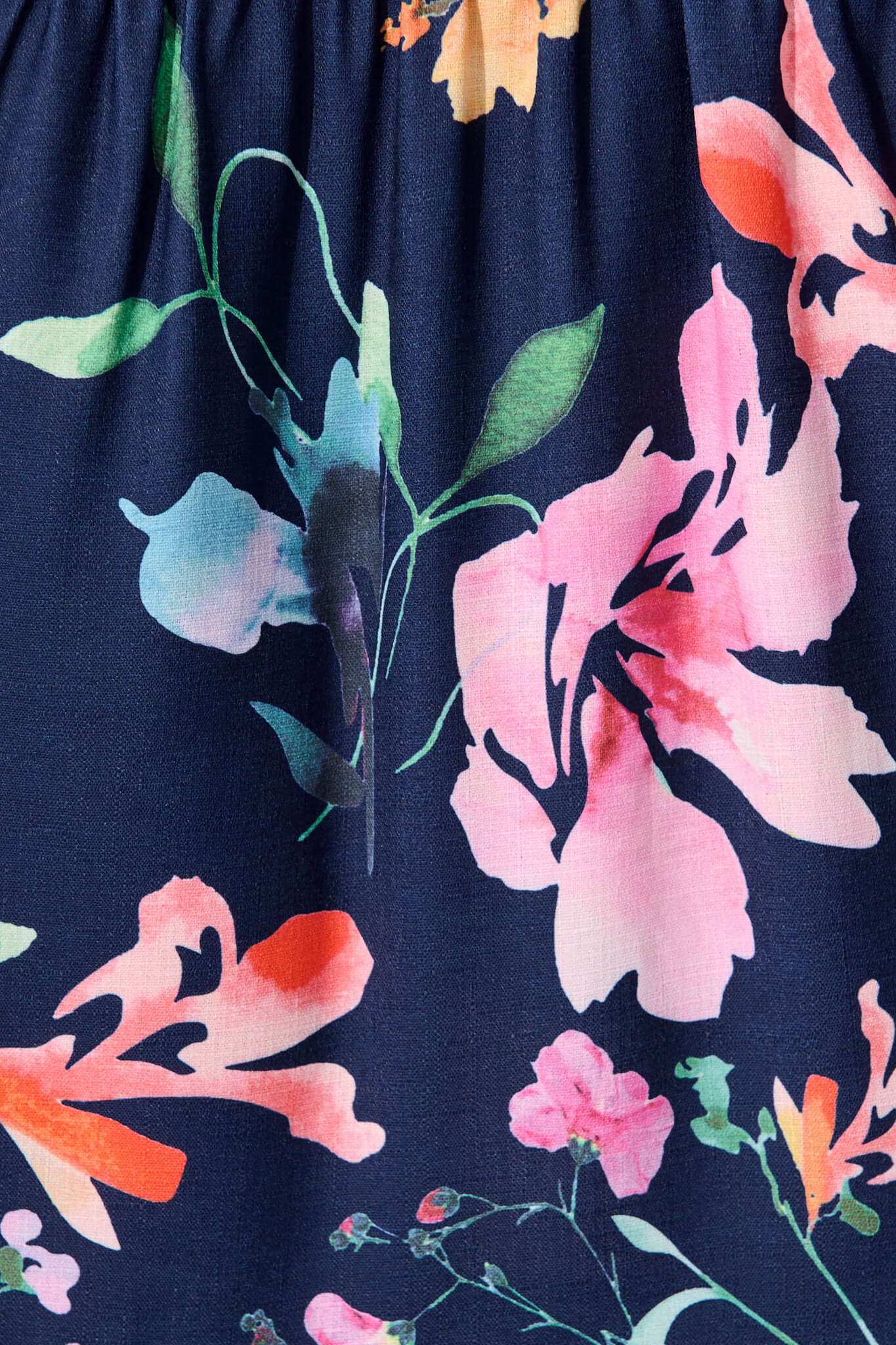 Love Song Maxi Dress In Navy With Multi Floral Print - Image 7