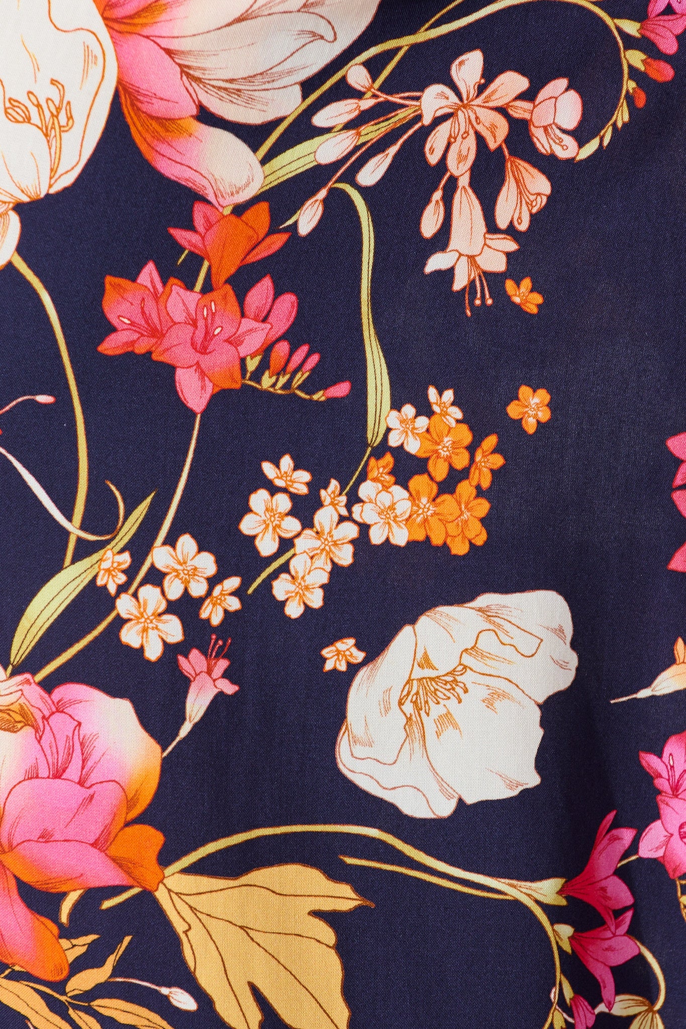 Lucia Pant In Navy with Multi Floral - Image 10