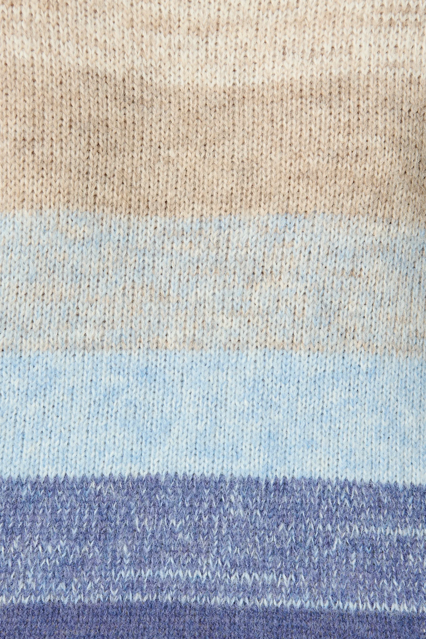 Luna Knit in in Blue with Grey Stripe Wool Blend - Image 6
