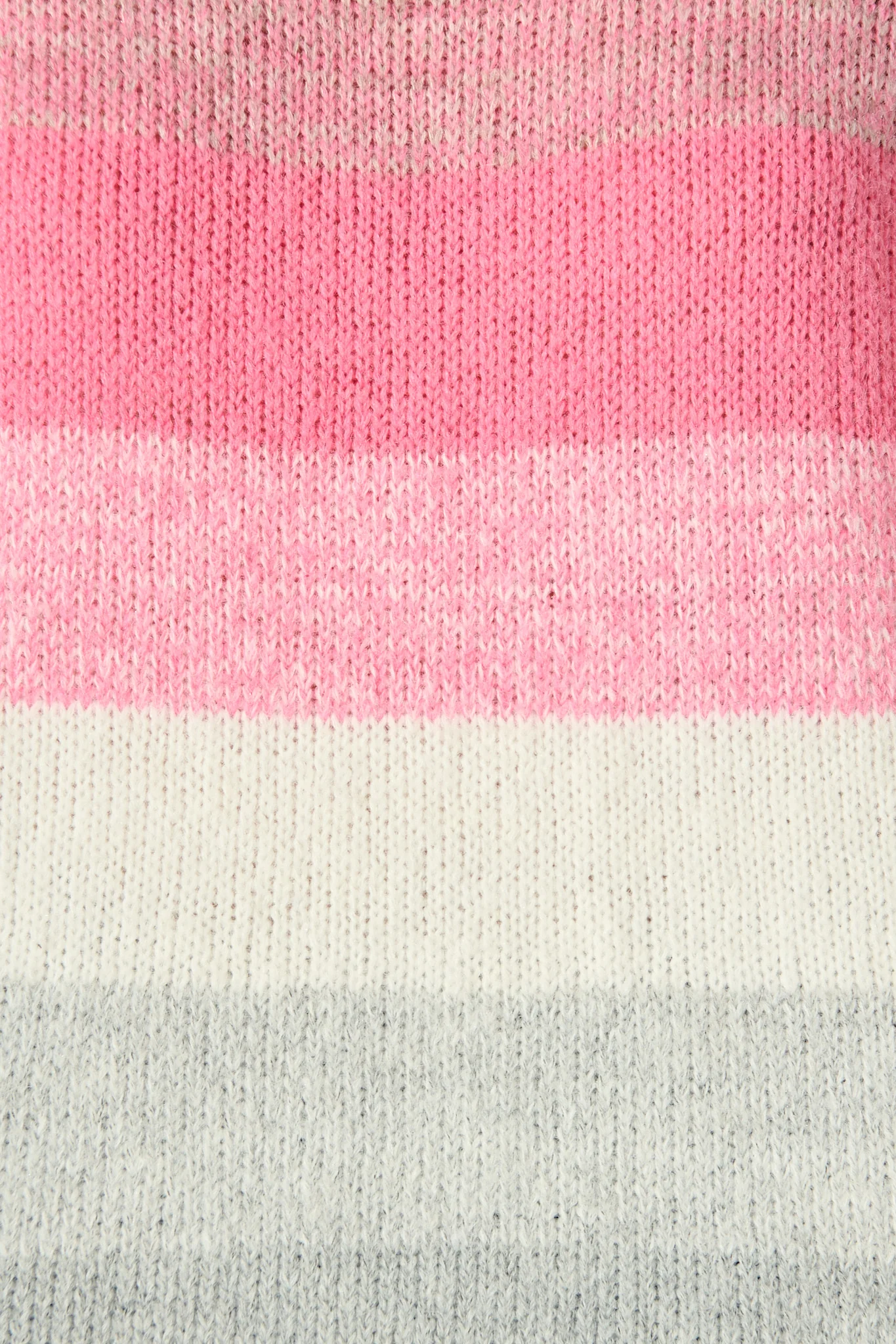 Luna Knit in Pink with Grey Stripe Wool Blend - Image 6