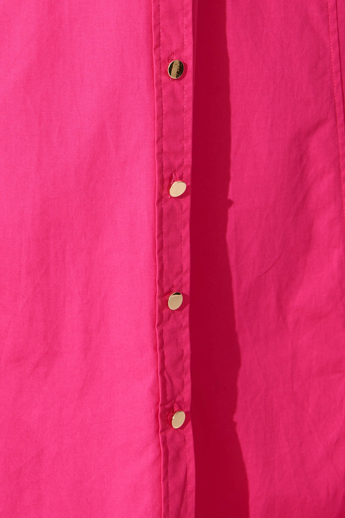 Lydon Midi Dress in Hot Pink Cotton - Image 6