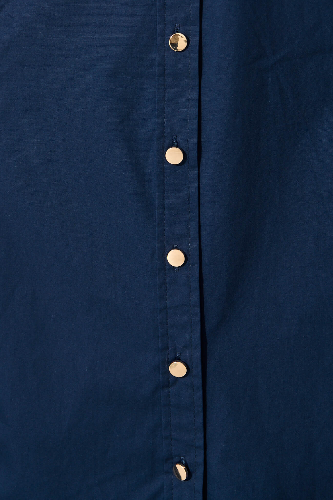 Lydon Midi Dress in Navy Cotton - Image 6