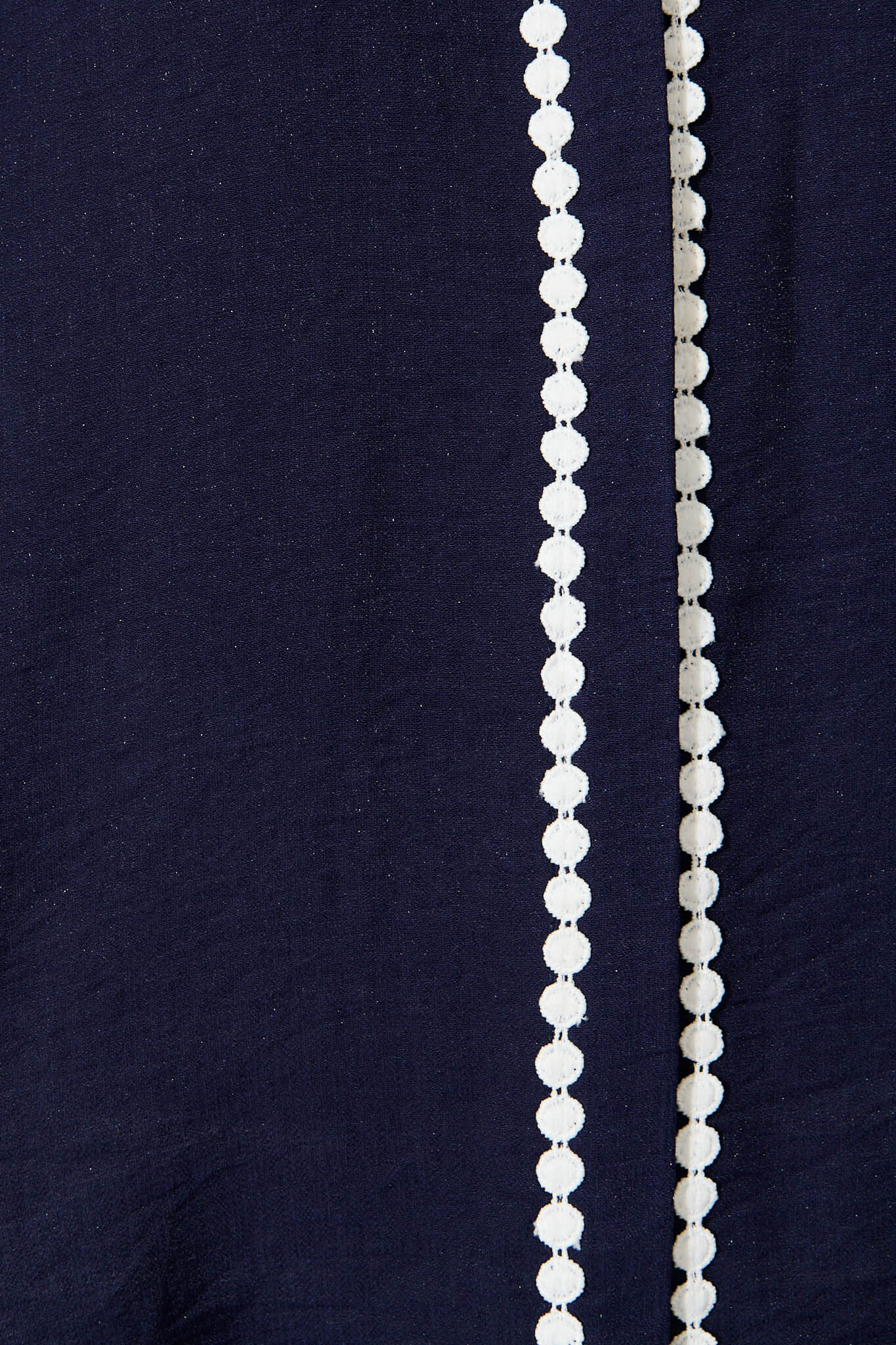 Lynelle Shirt in Navy with White Contrast Trim - Image 9