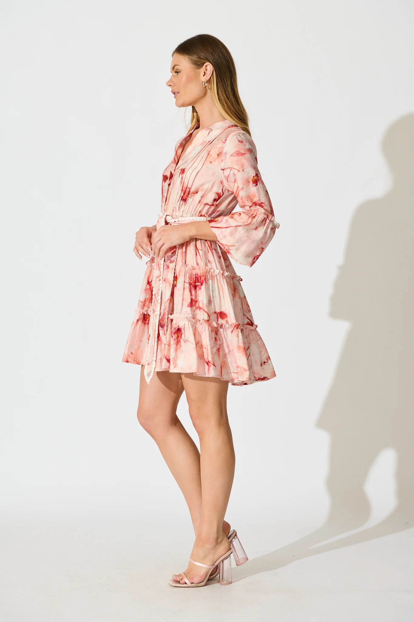 Mabel Dress in Pink Floral - Image 3