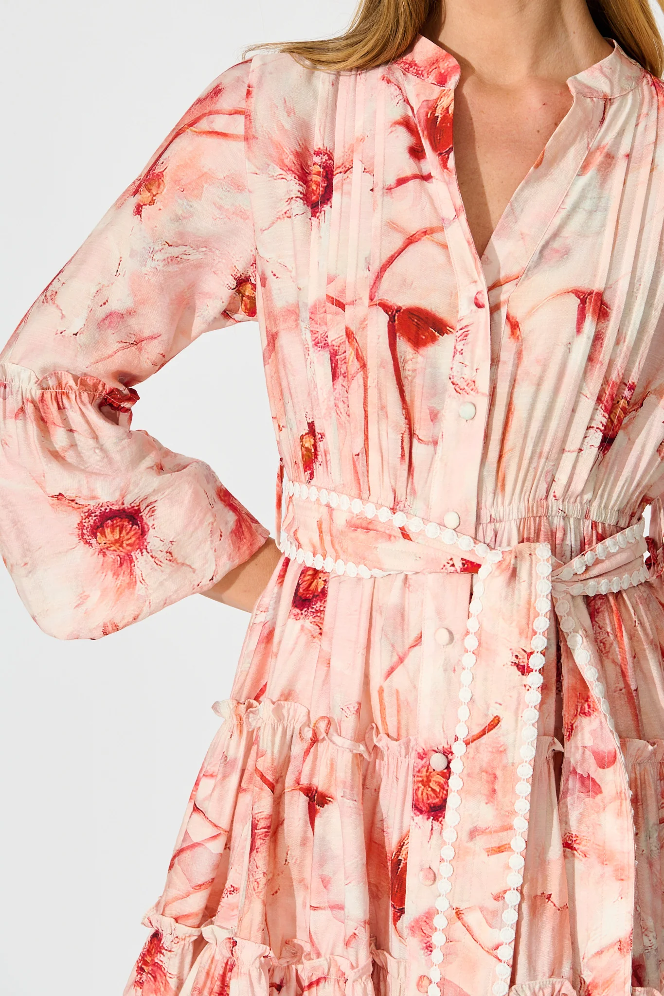 Mabel Dress in Pink Floral - Image 5