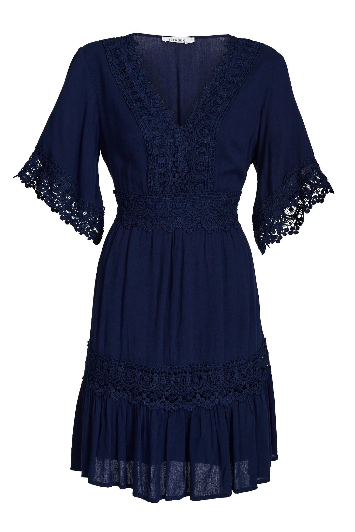 Macca Dress In Navy - Image 6