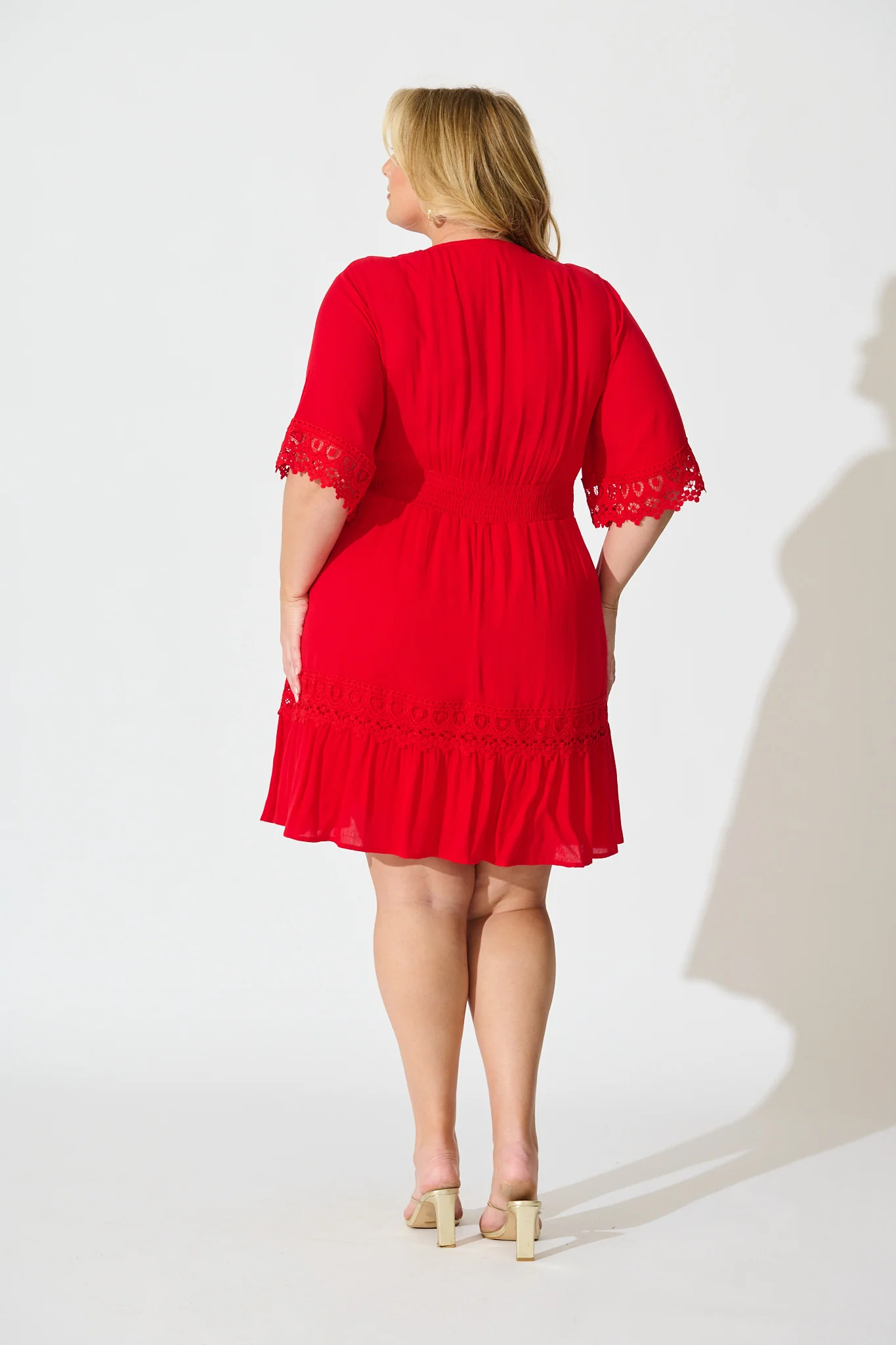Macca Dress In Red - Image 9