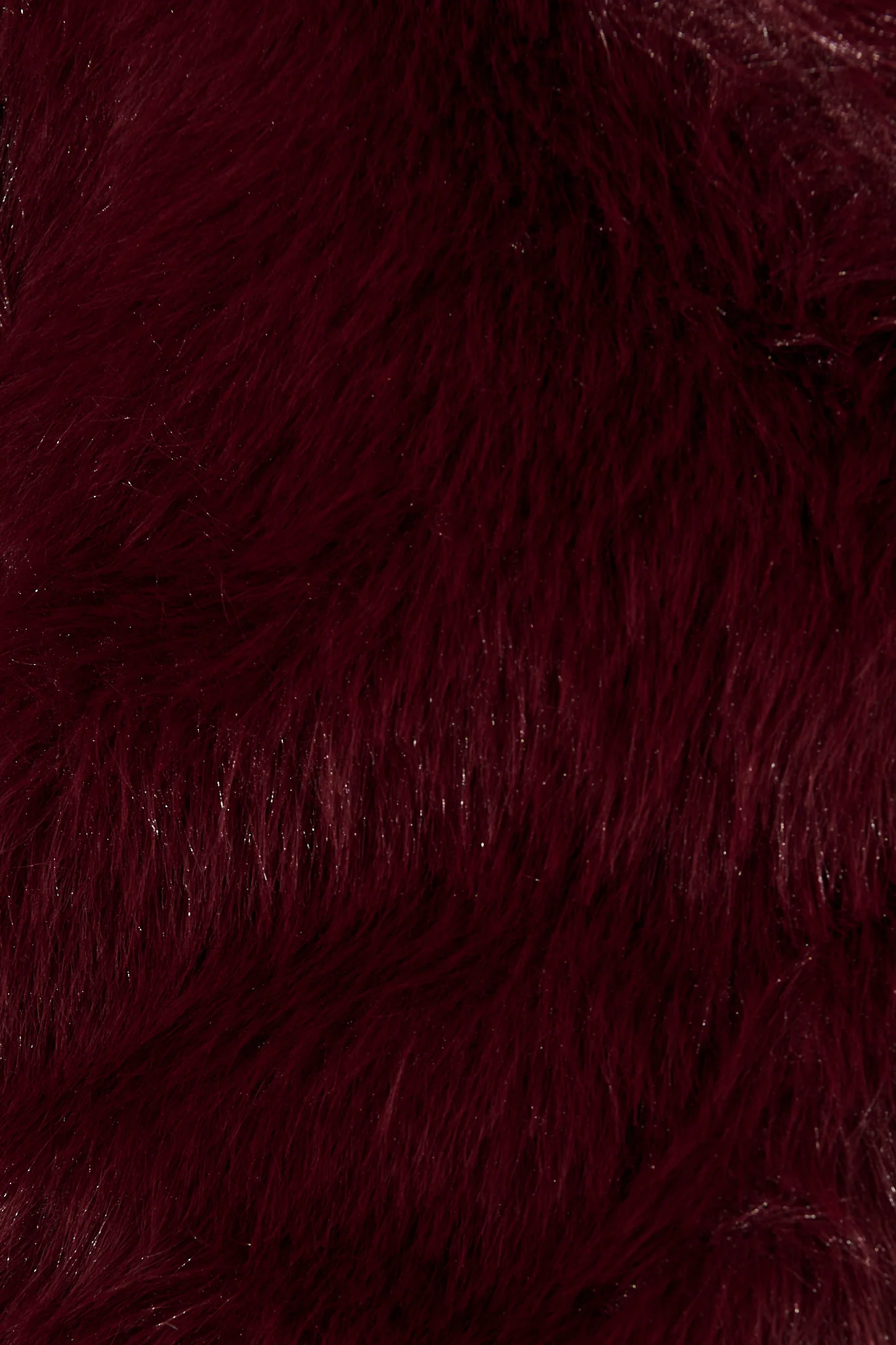 Maison Layer Faux Fur Jacket in Wine - Image 10