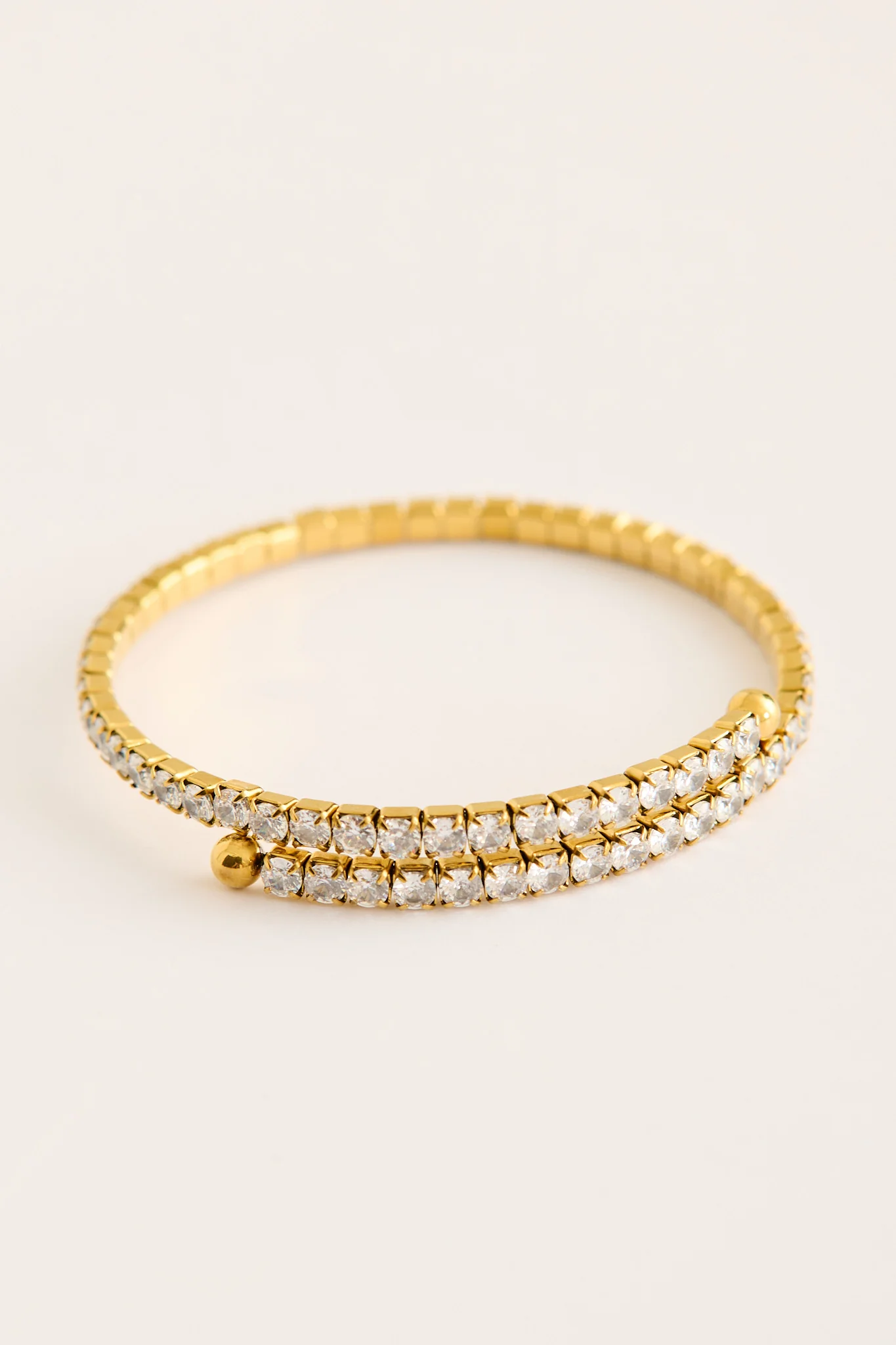 Mandy Adjustable Bangle in 18K Gold