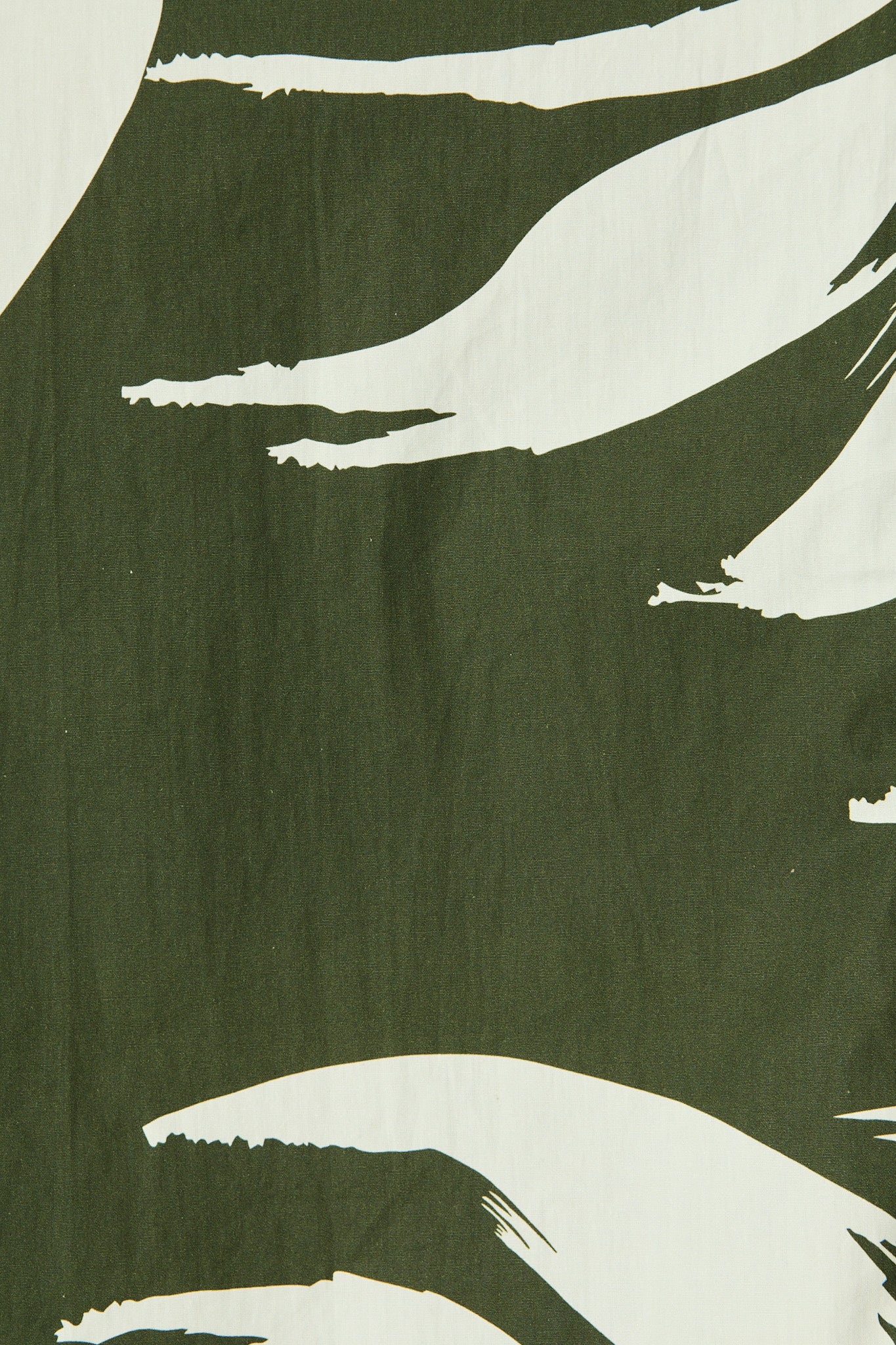 Margot Midi Dress in Green with White Leaf Cotton - Image 6