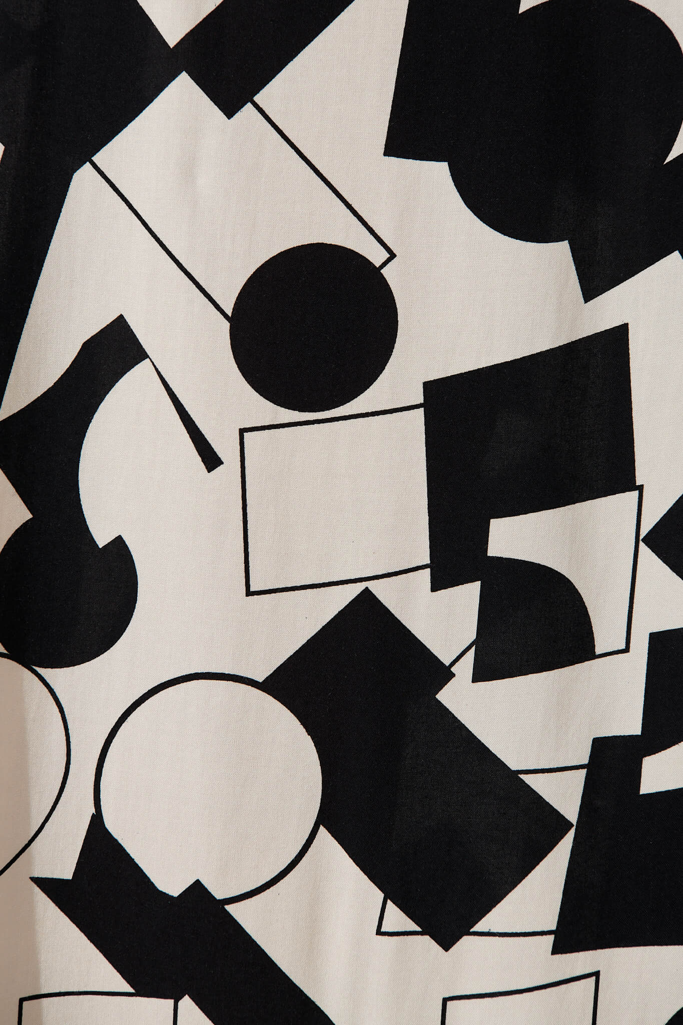 Mariah Pant In Cream With Black Geometric Print - Image 6
