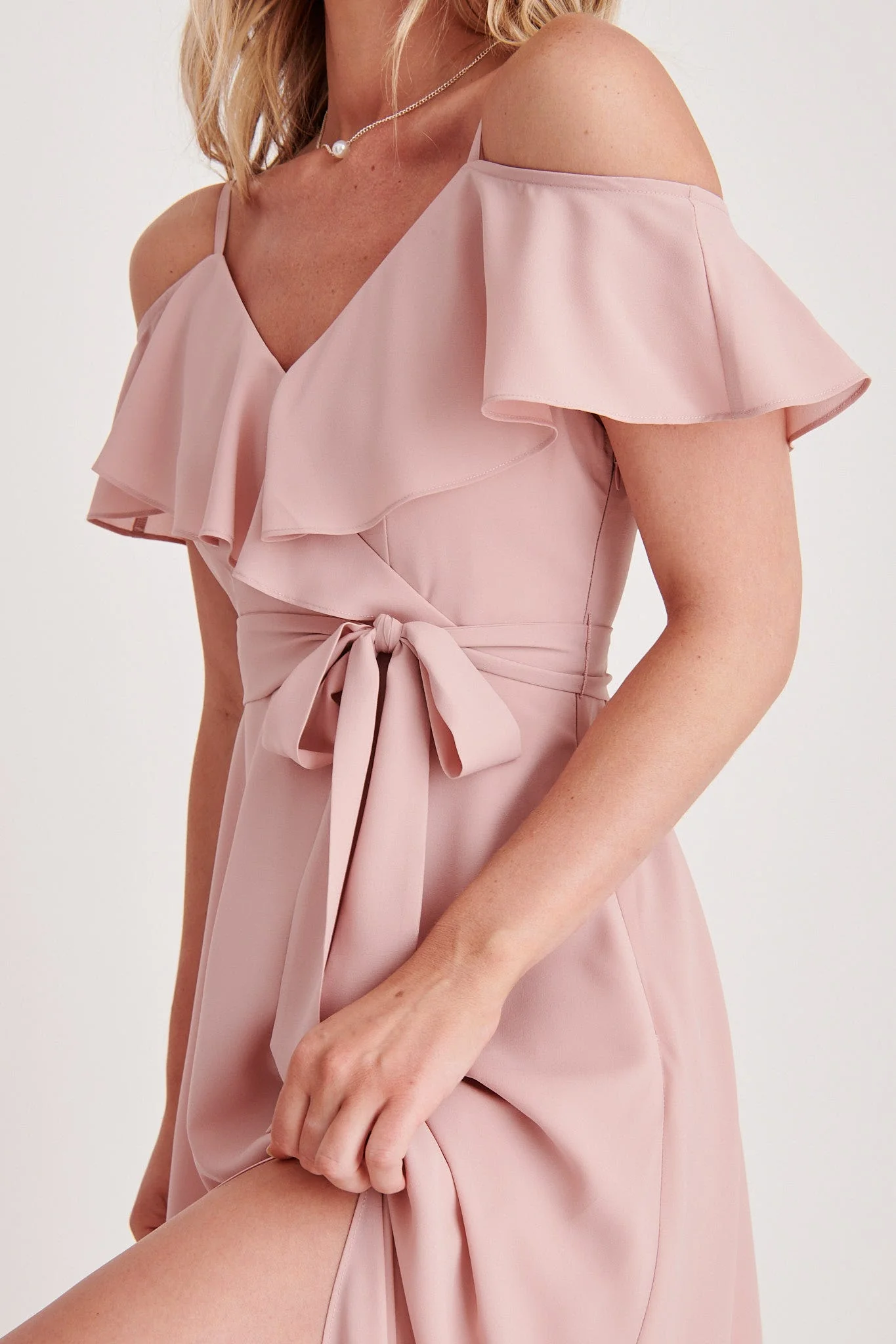 Marit Maxi Dress in Blush - Image 10