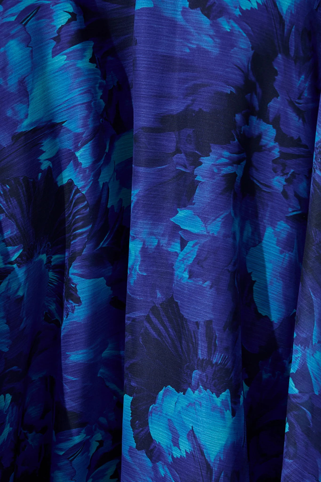 Martina Maxi Dress in Blue Watercolour Chiffon - Image 6