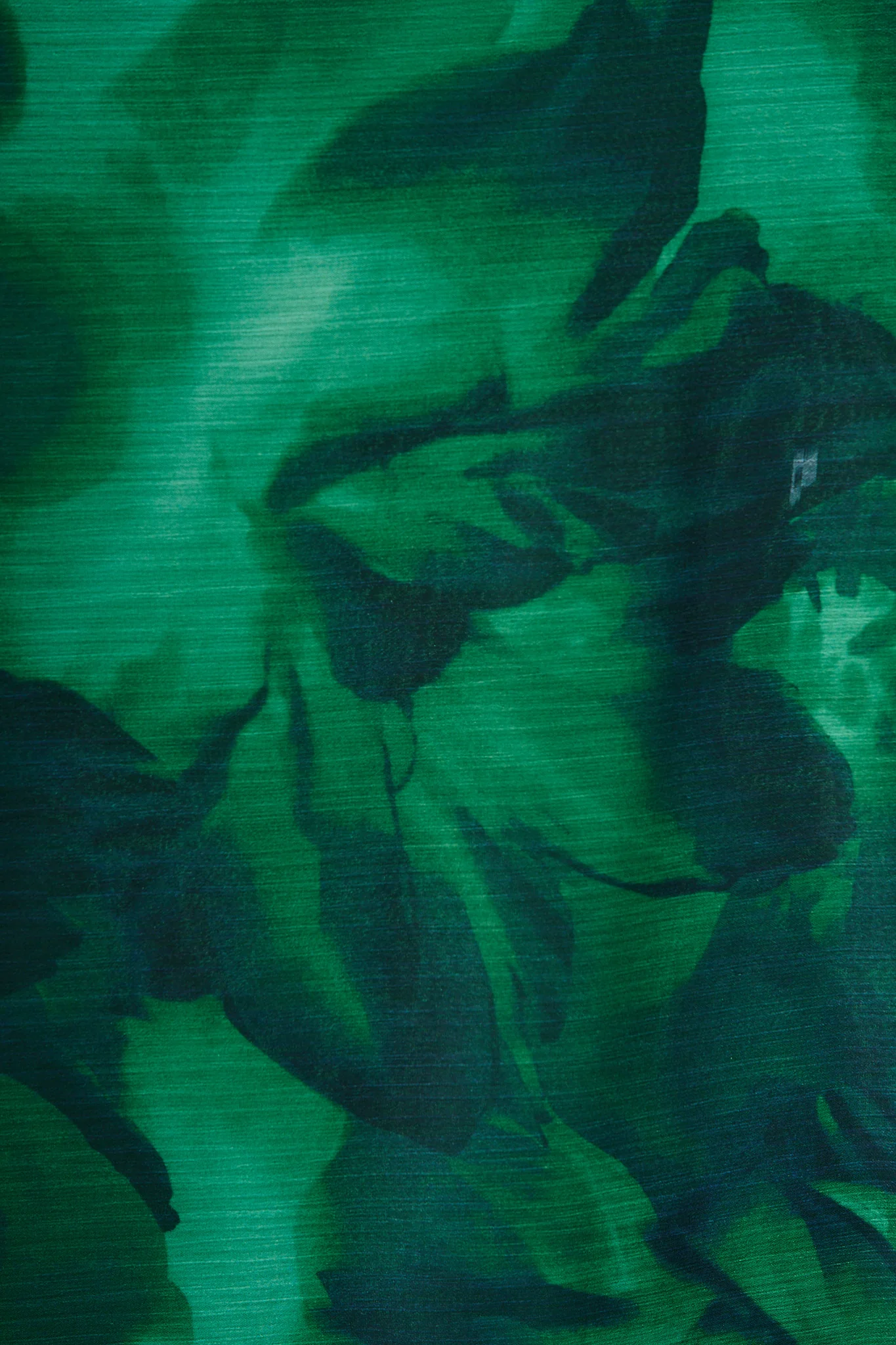 Martina Maxi Dress in Green Watercolour Chiffon - Image 6