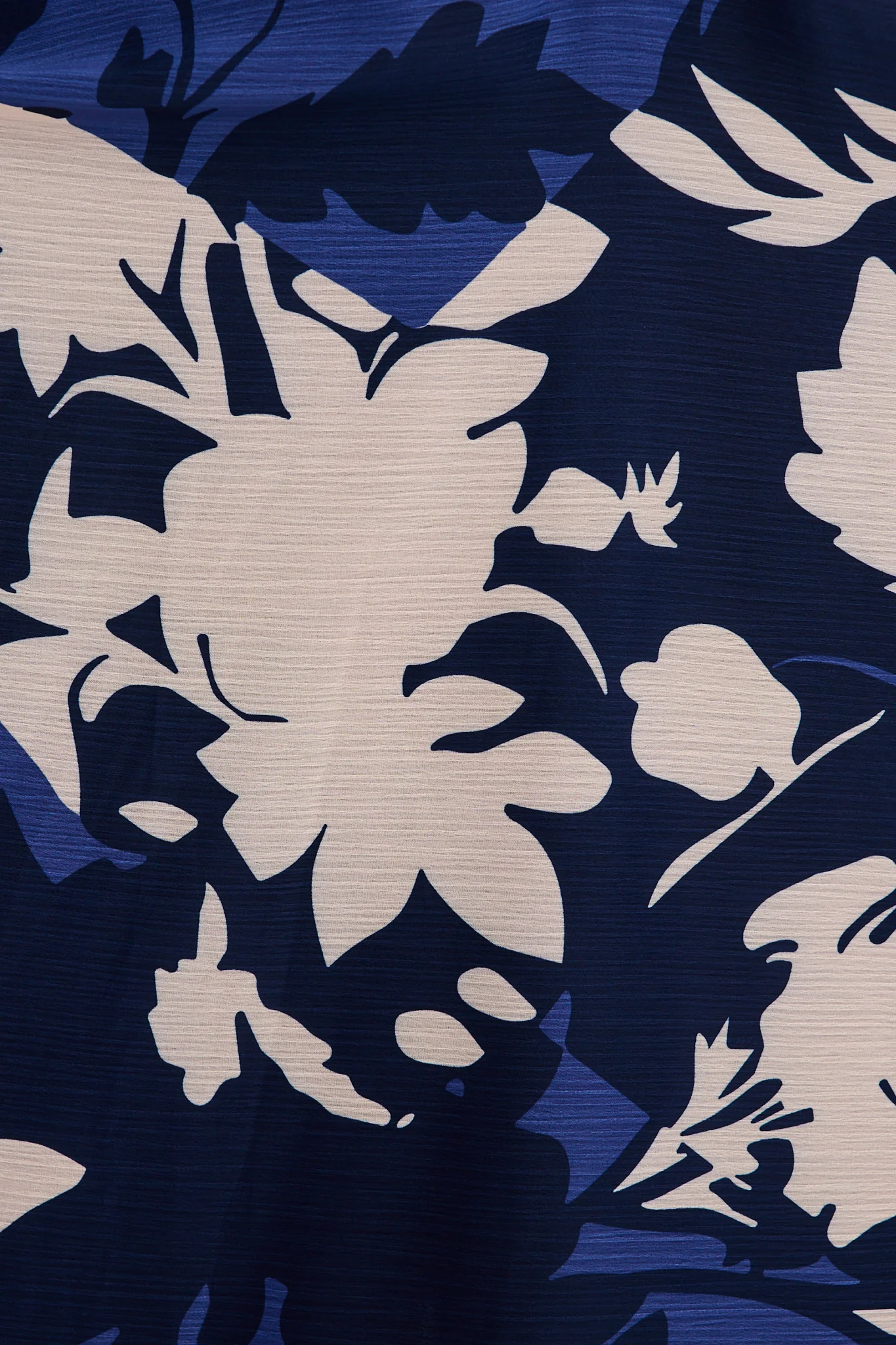 Martina Maxi Dress in Navy and Blue Floral Chiffon - Image 6