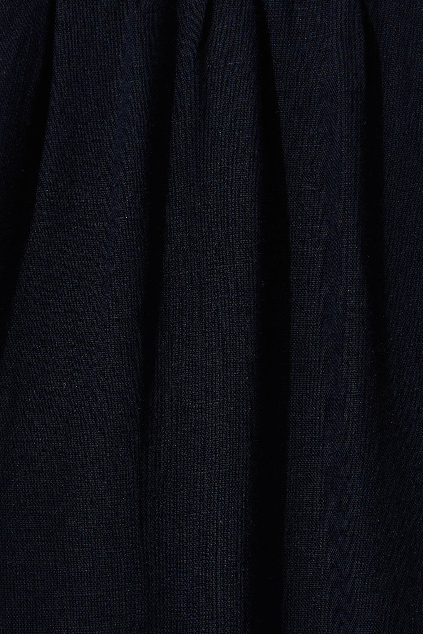 Marvela Midi Shirt Dress In Navy Linen Blend - Image 6