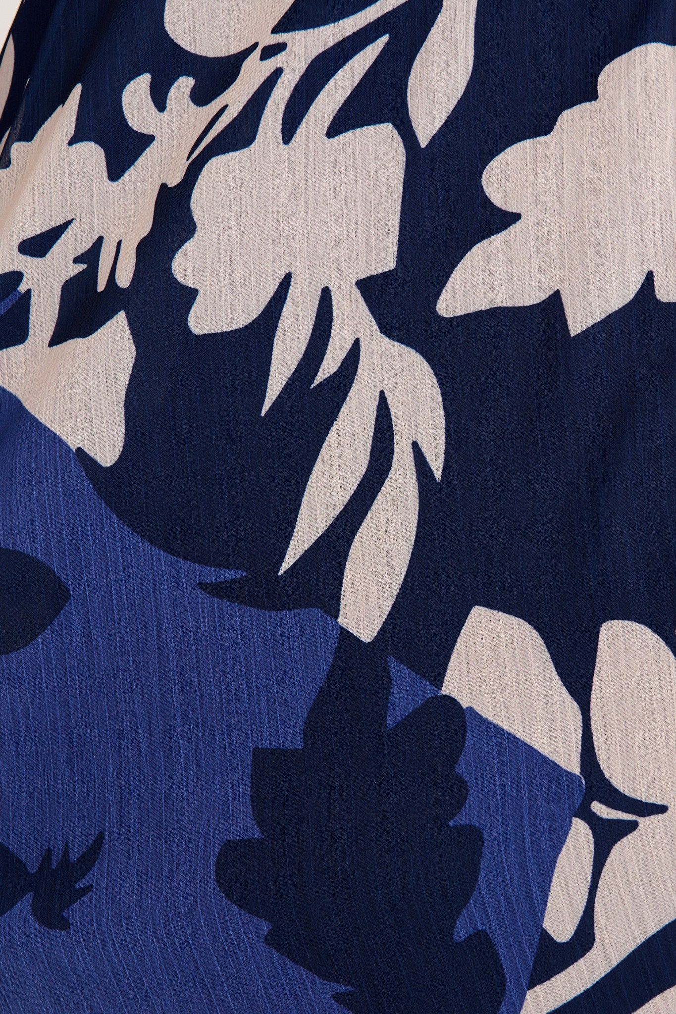 Melina Top in Navy and Blue Floral Chiffon - Image 6