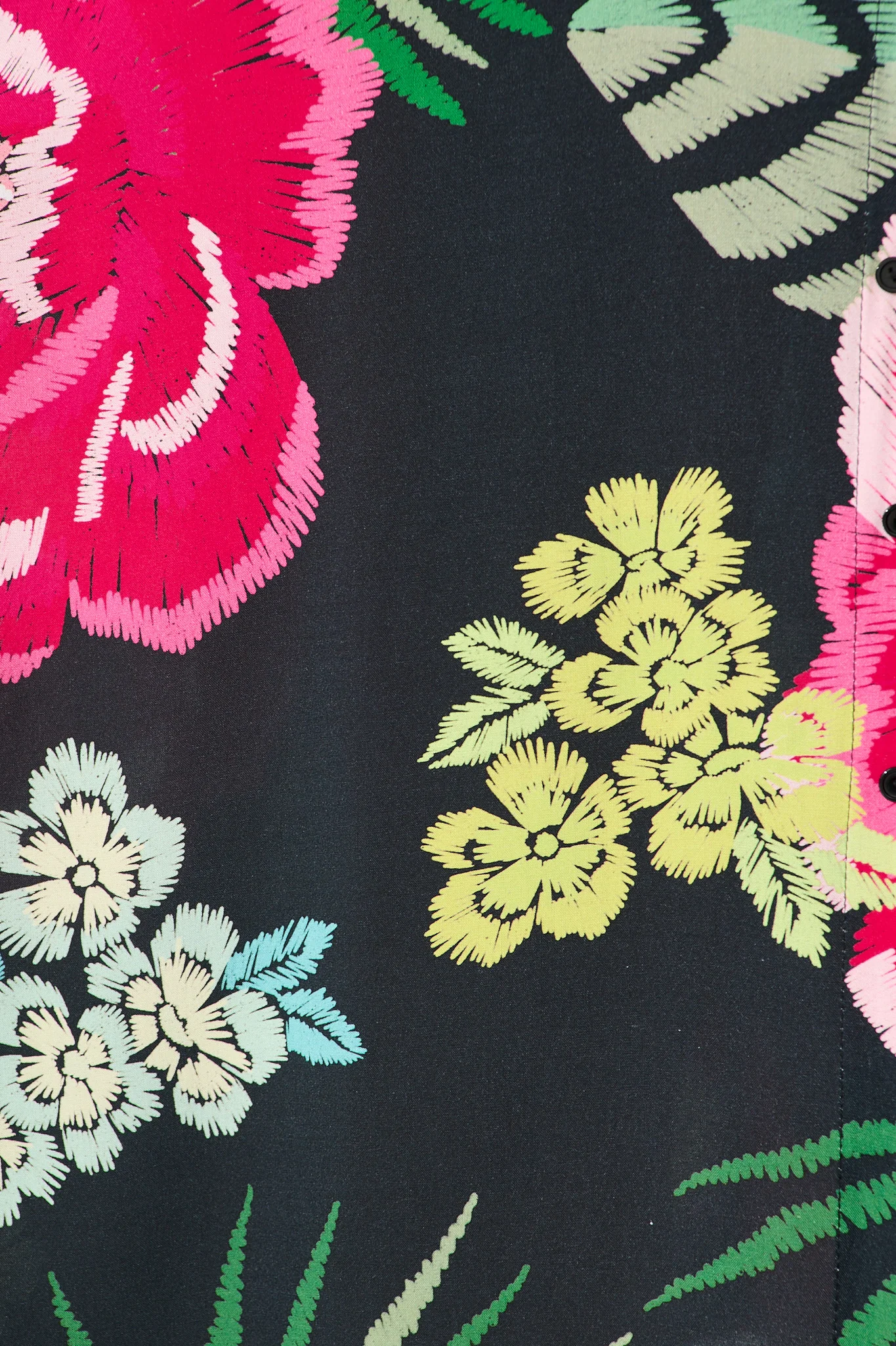 Melody Midi Dress In Black with Pink Floral - Image 6