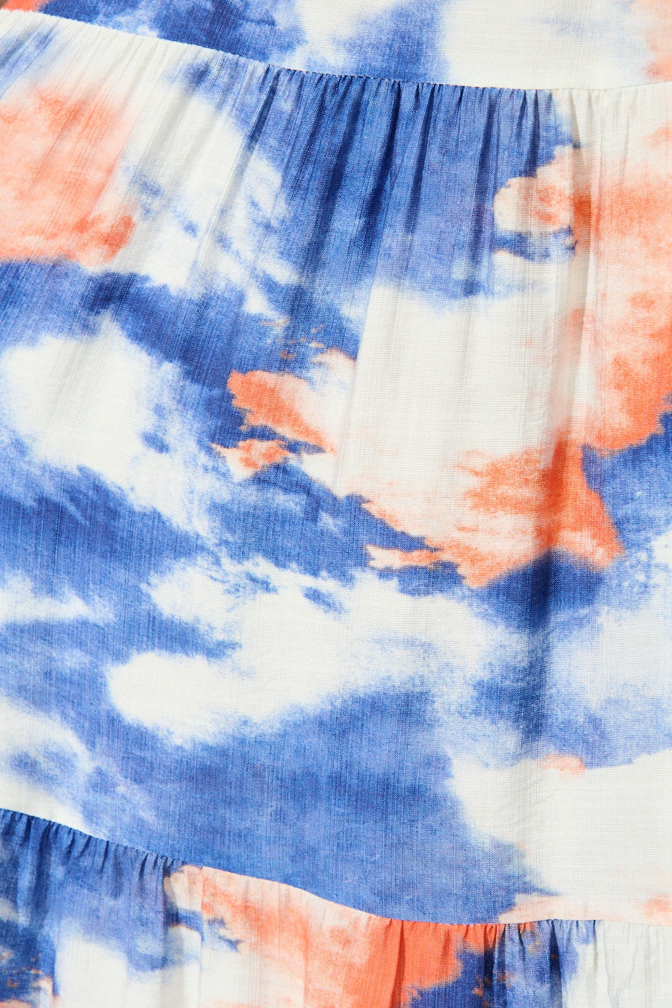 Mirana Midi Dress in Blue and White Watercolour - Image 6