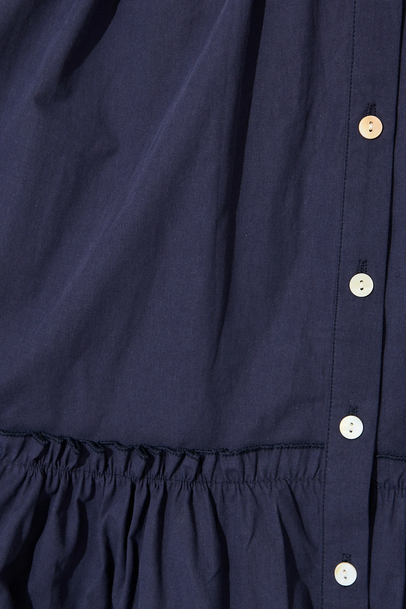 Miya Midi Dress in Navy Cotton - Image 6