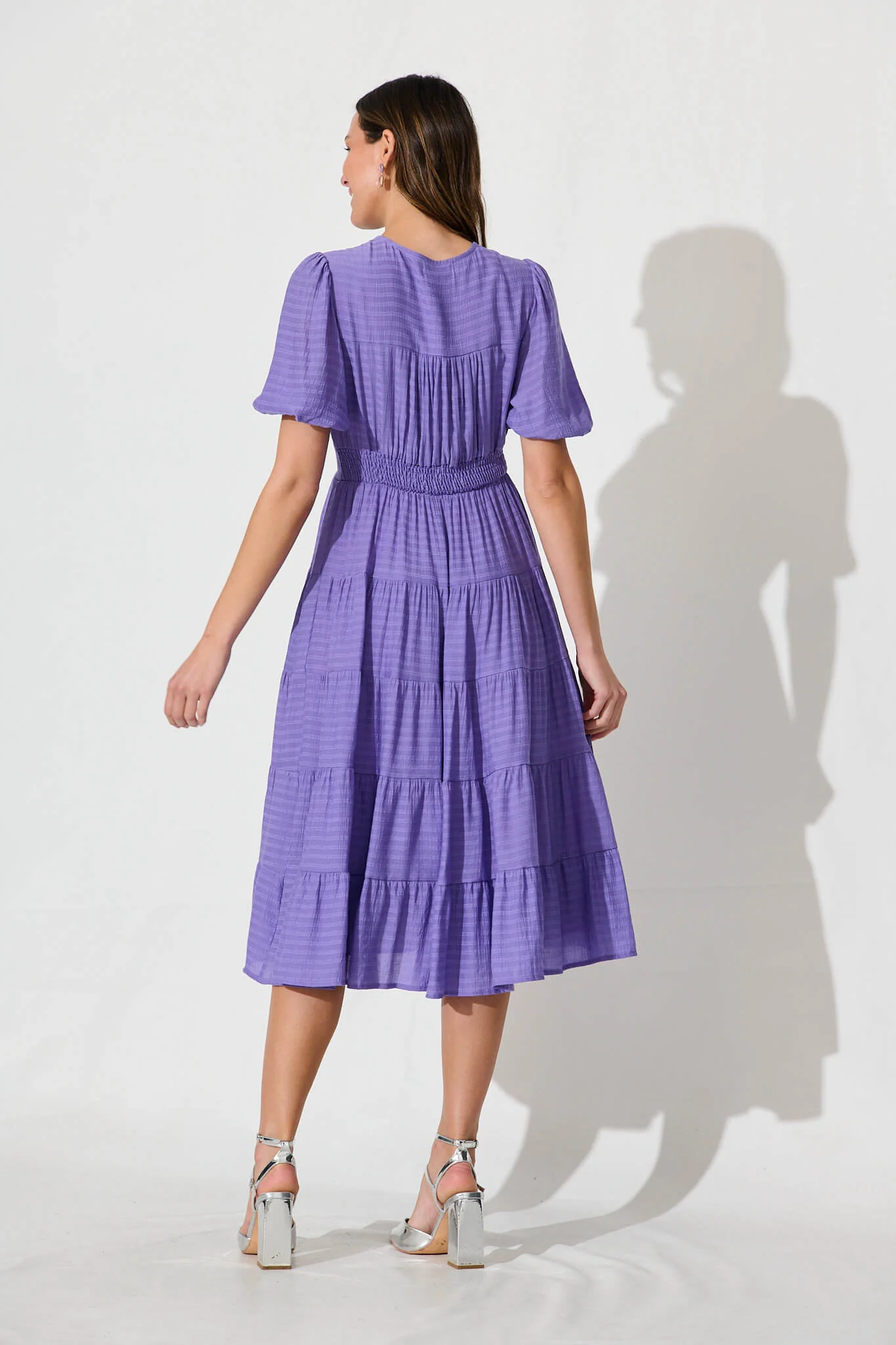Modica Midi Dress In Purple - Image 4