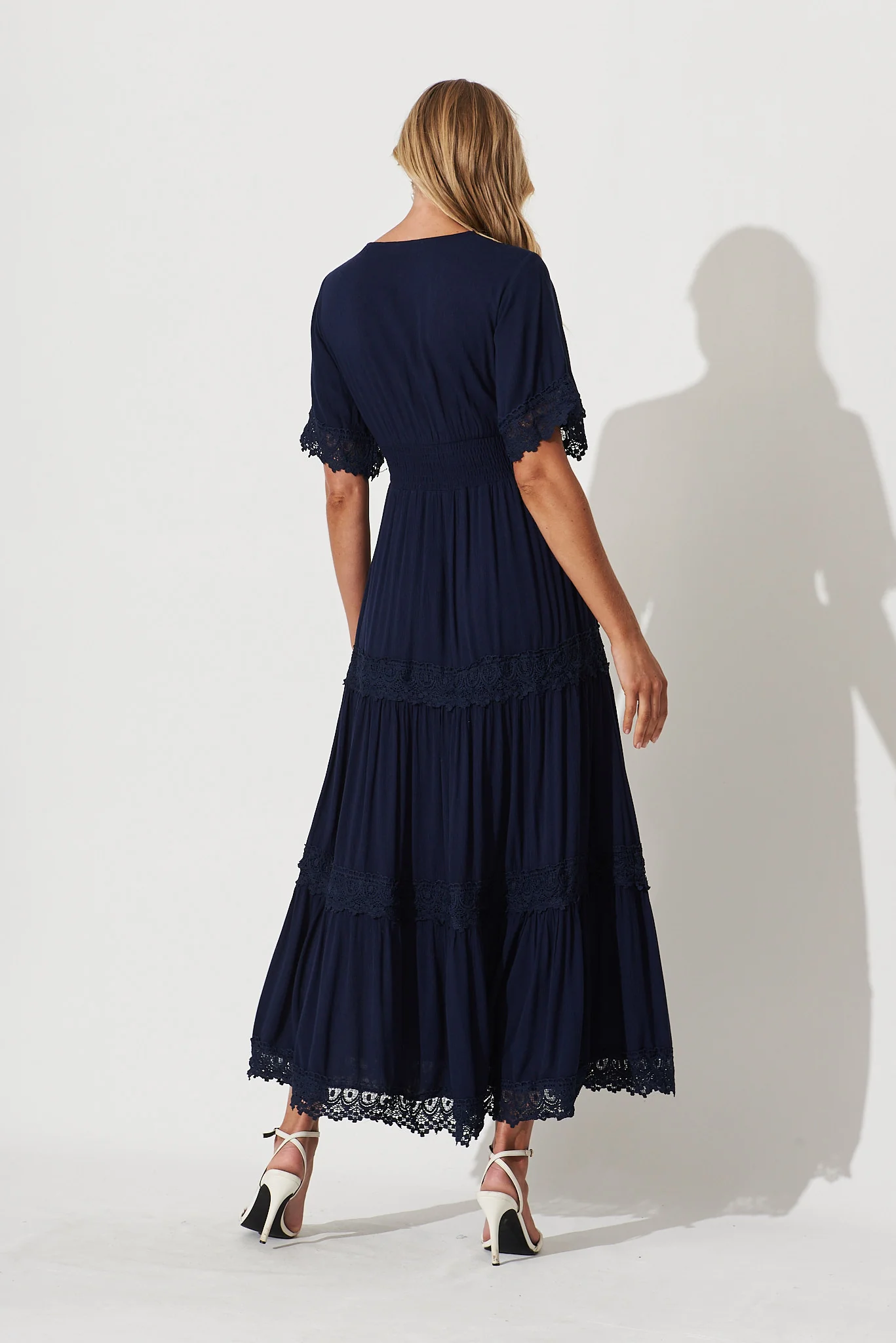 Mona Maxi Dress In Navy - Image 5