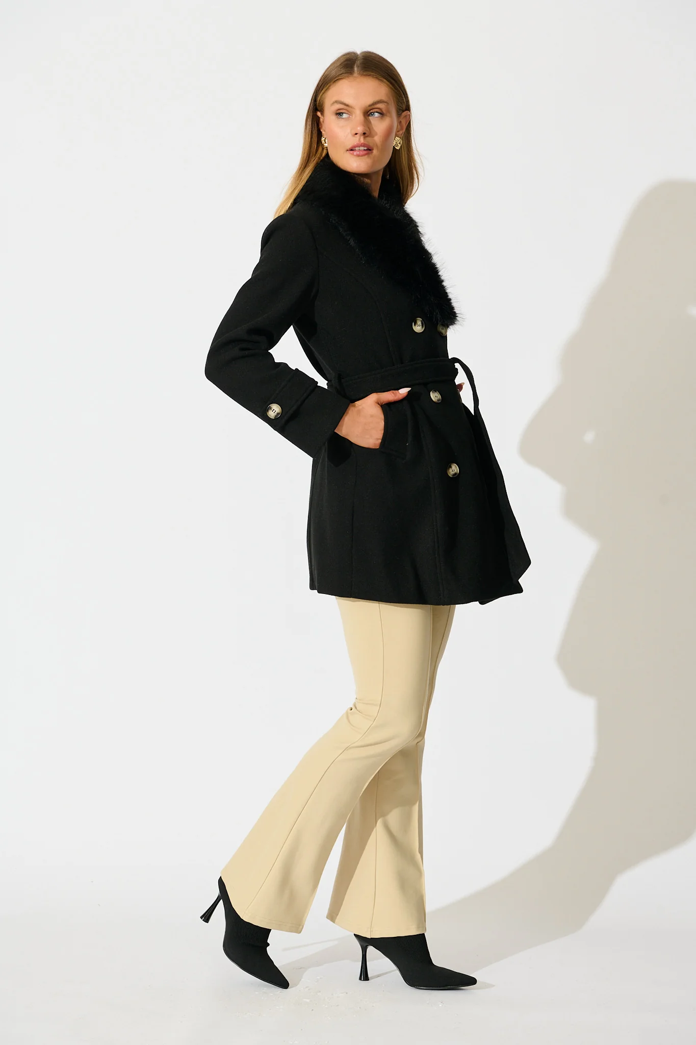 Monette Coat in Black - Image 4