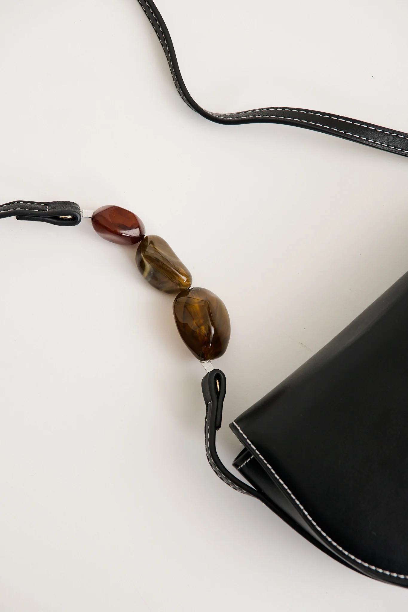 Monroe Crossbody Bag in Black with Resin Beads - Image 5