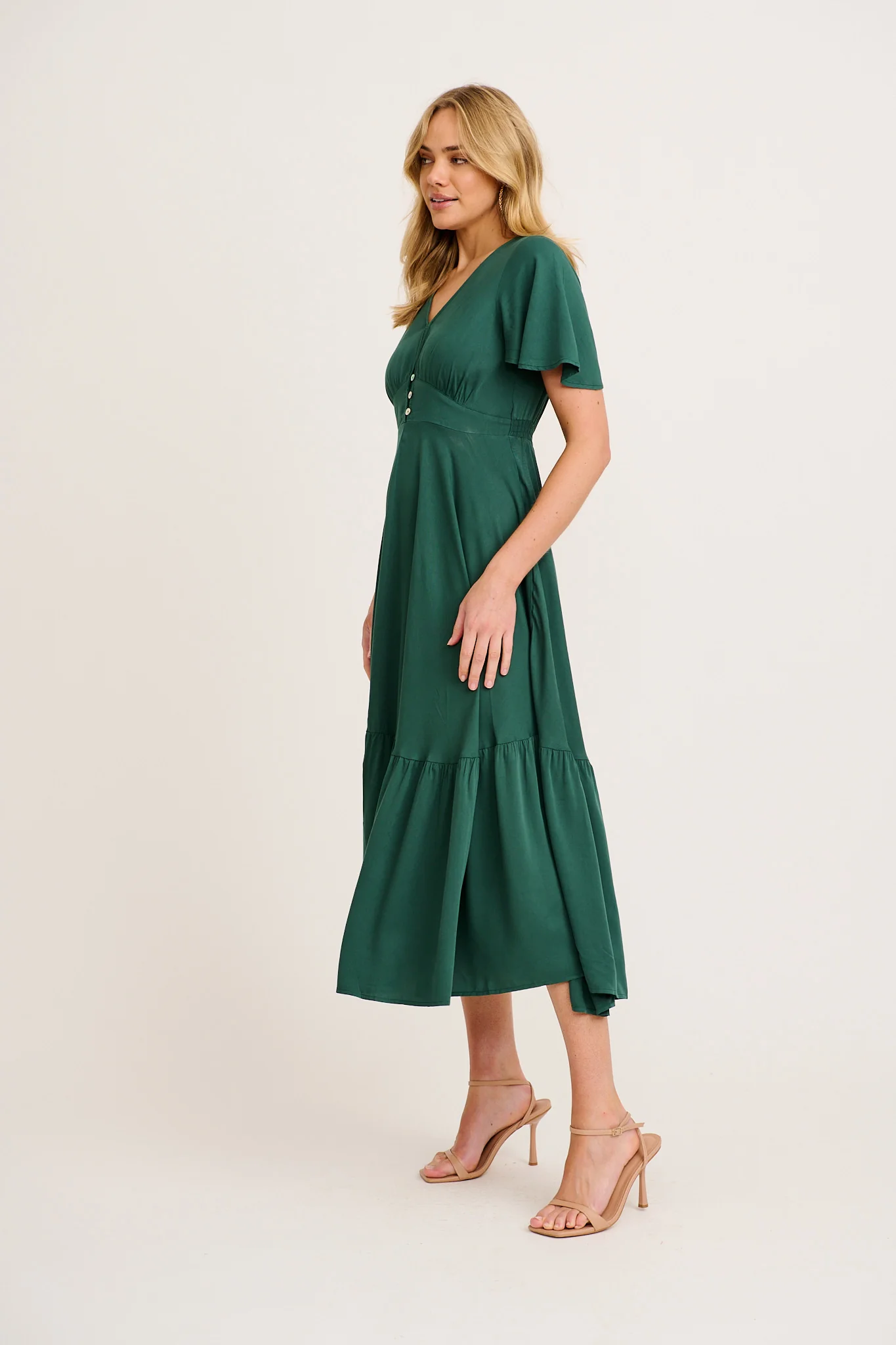 Nevada Maxi Dress In Green - Image 3