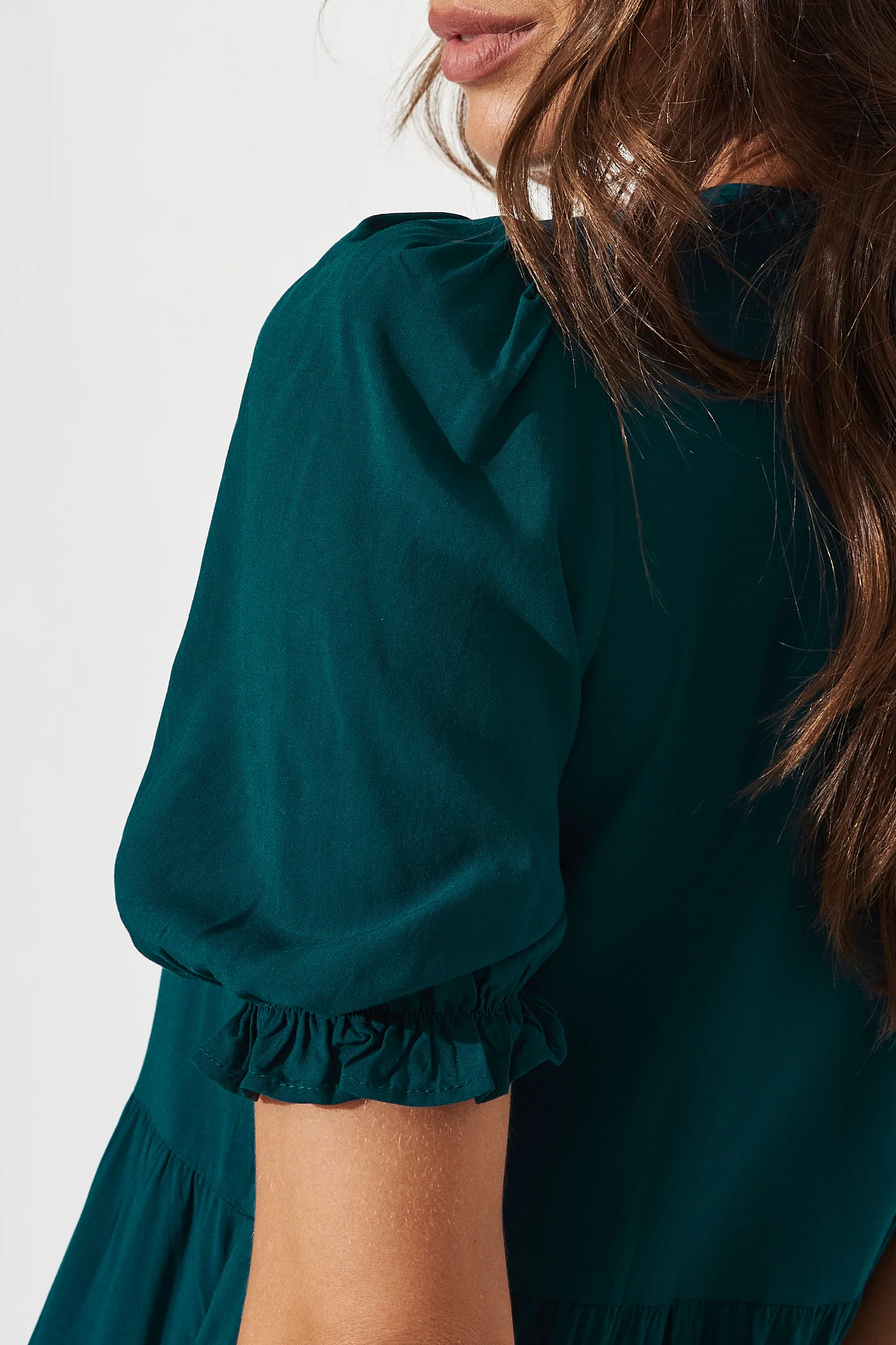 Nevi Tiered Midi Dress In Teal - Image 5