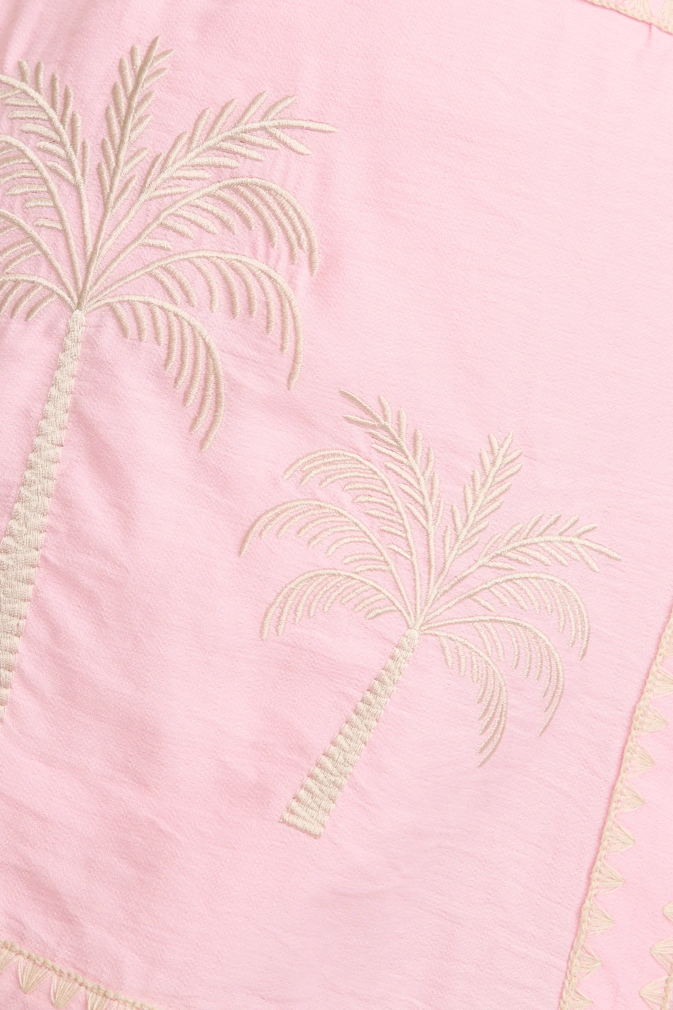 Niya Skort in Pink with Palm Tree Embroidery - Image 6